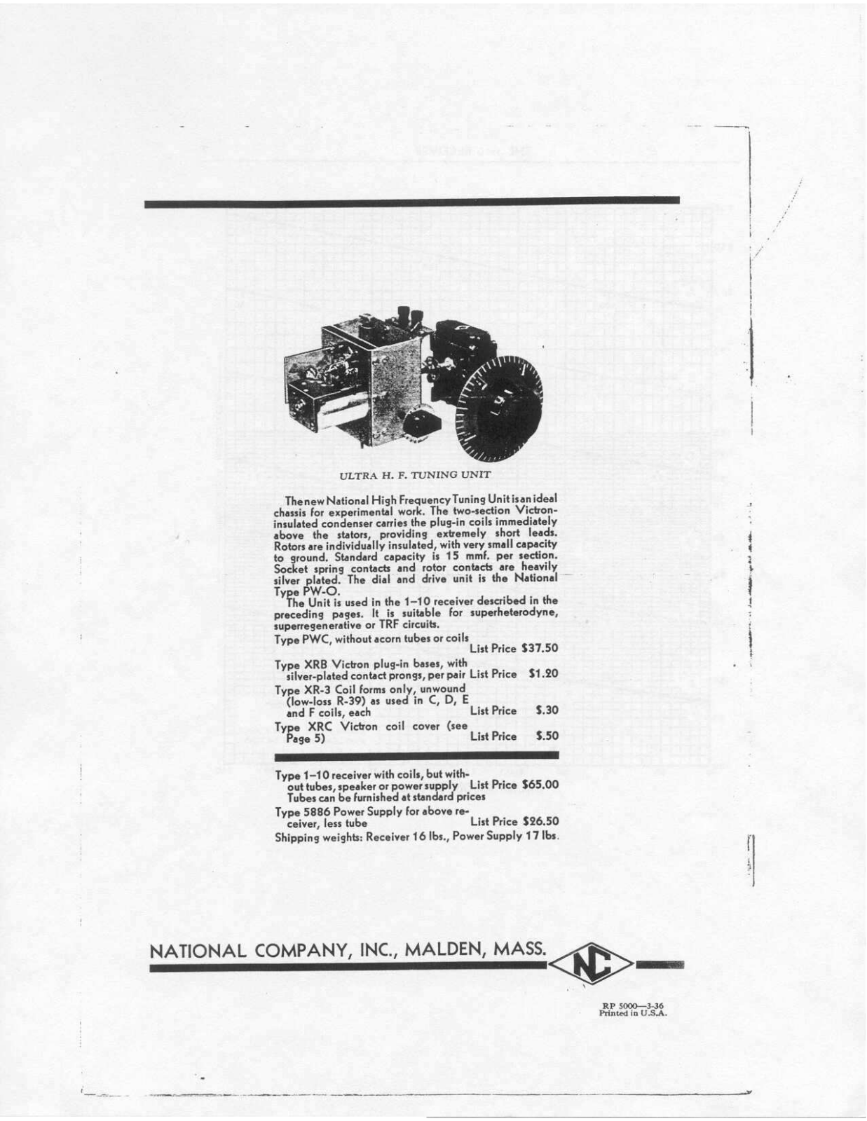 NATIONAL RADIO 1-10 User Manual (PAGE 08)