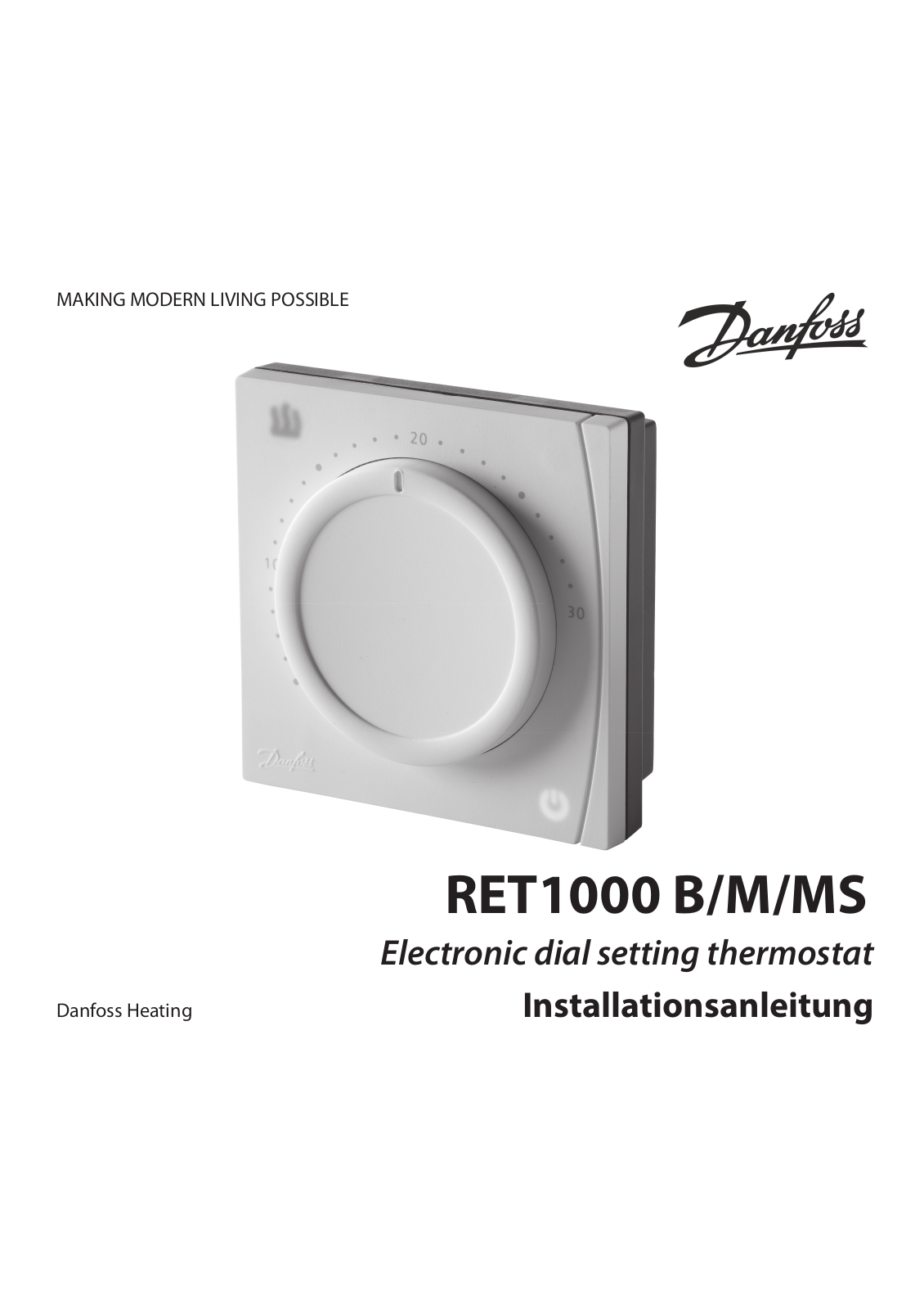 Danfoss RET1000 B, RET1000 M, RET1000 MS Installation guide