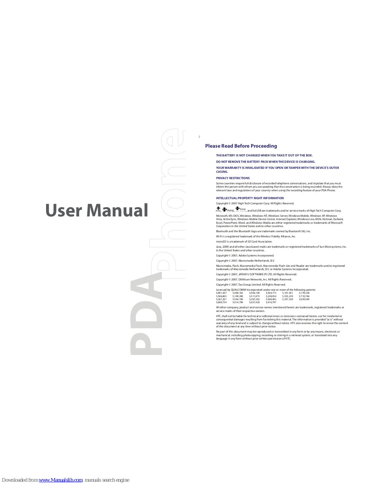 HTC 6800 User Manual - ManualMachine.com