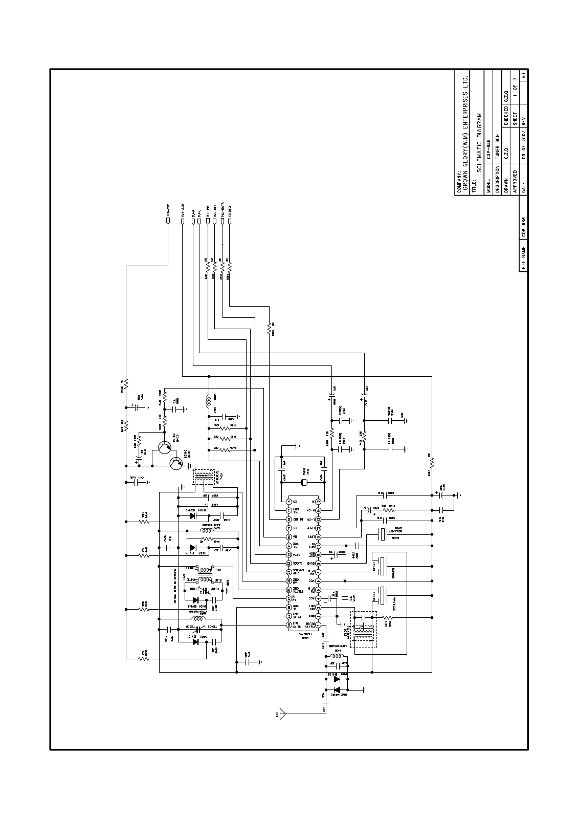 Vitek CDP686 Schematic