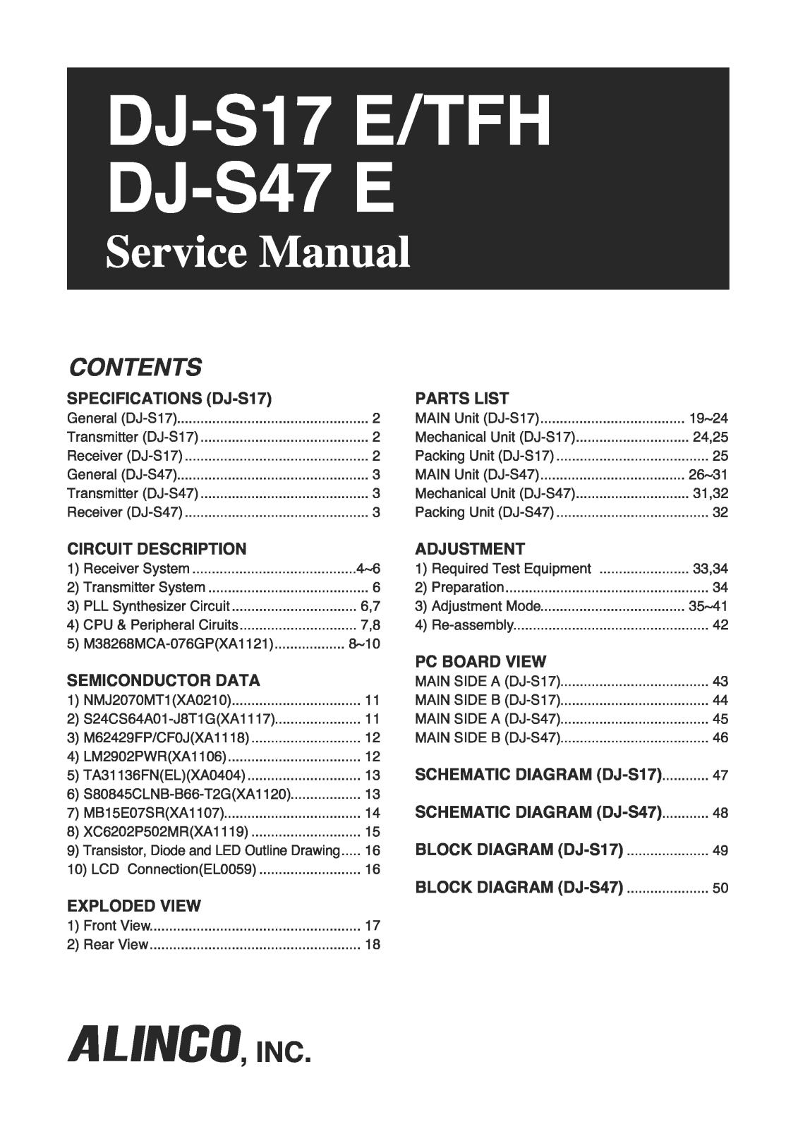 Alinco djs17 47 Service Manual