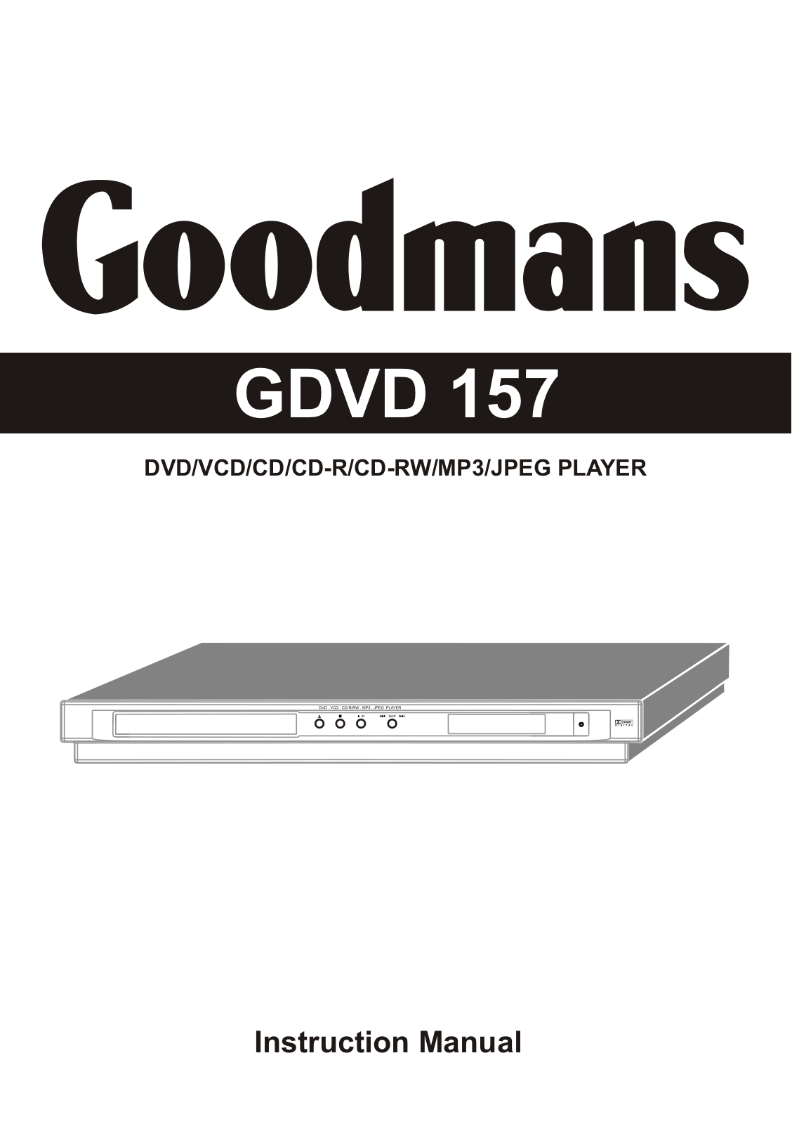 Goodmans GDVD157 User Manual