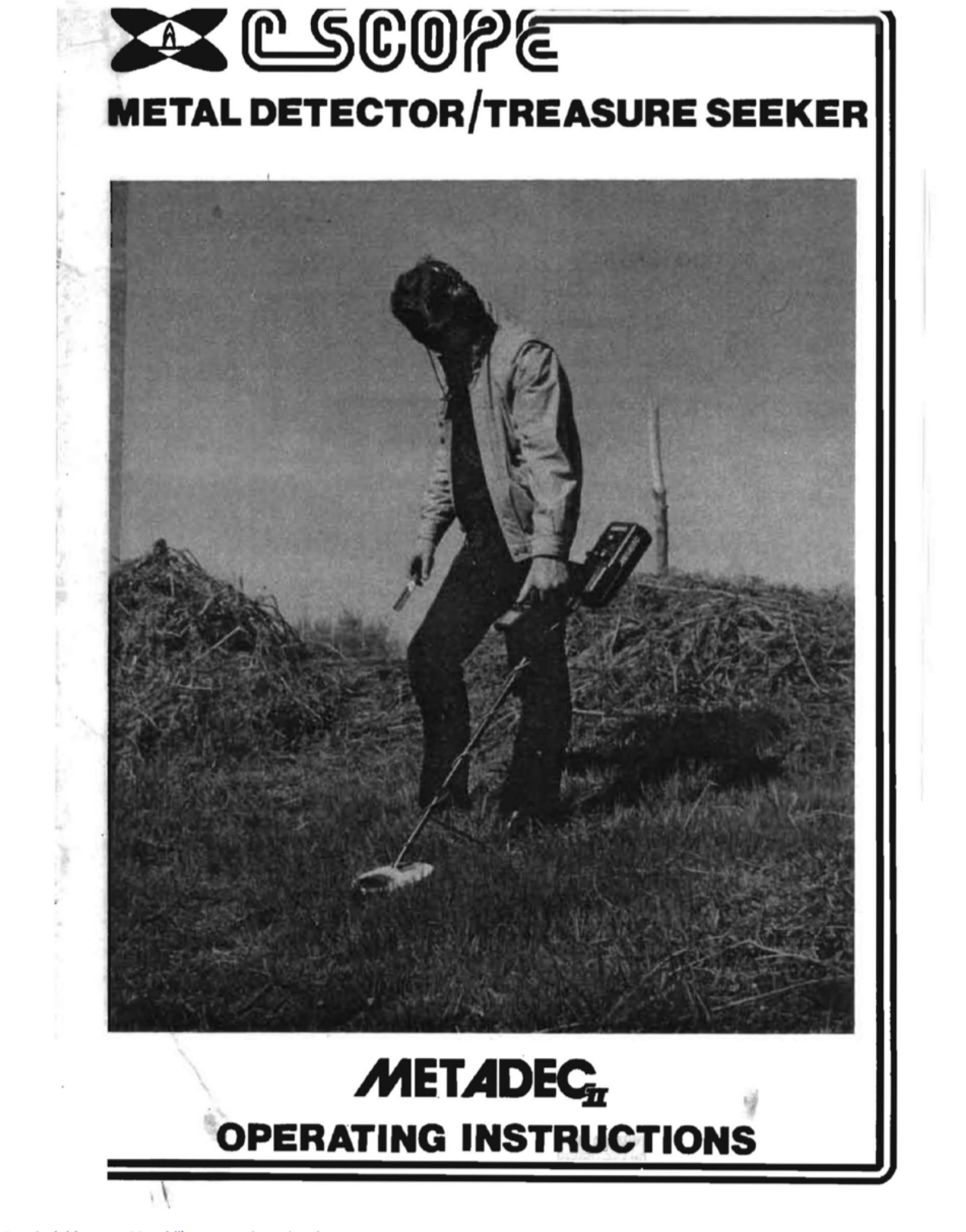 C-SCOPE METADEC2 operating instructions manual