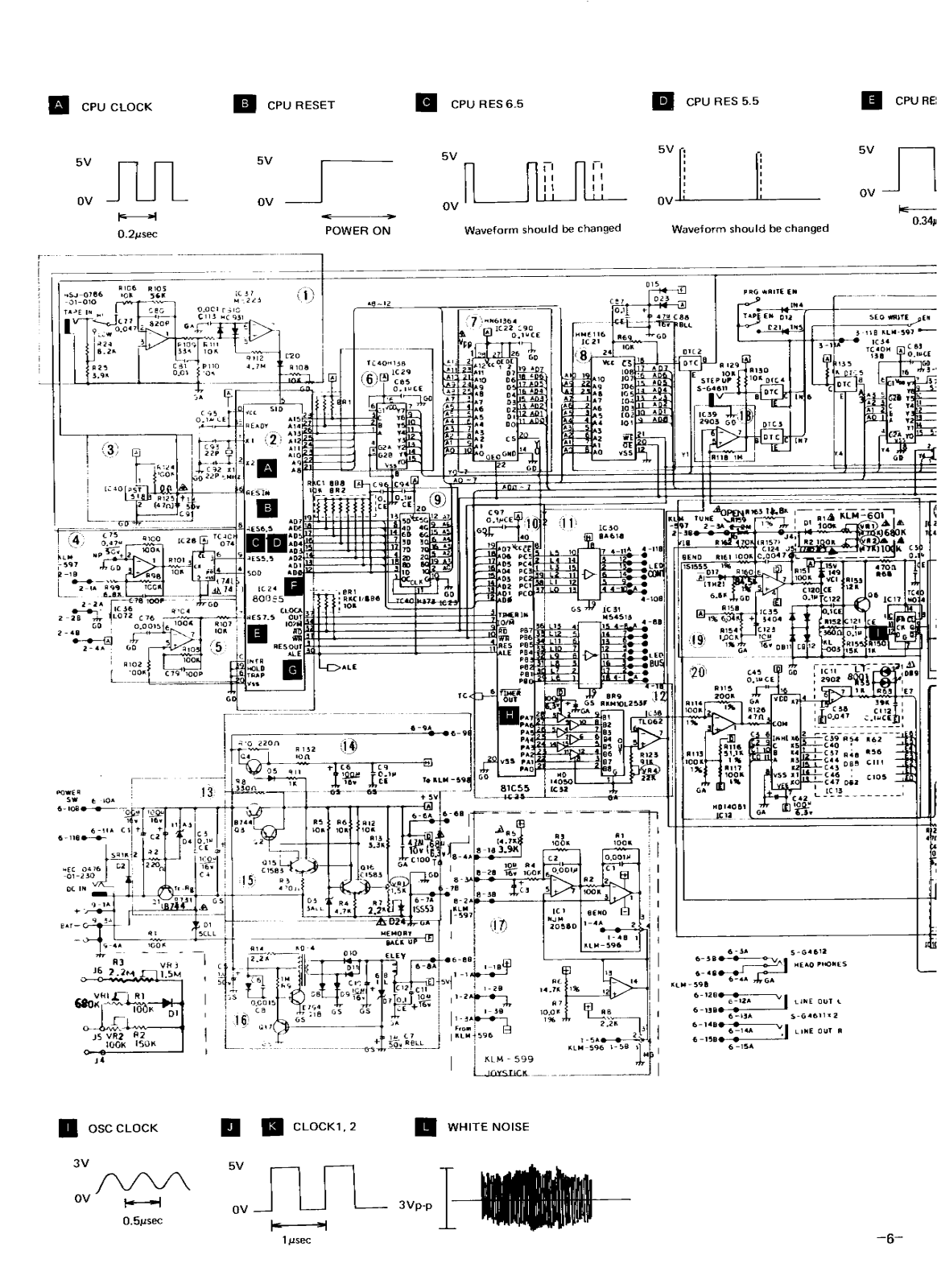 Korg POLY-800 SCHEMATICS