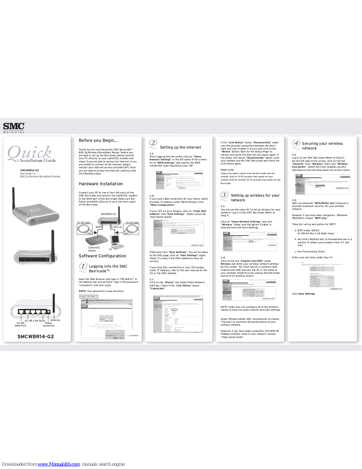 SMC Networks WBR14-G2 - annexe 4, Barricade g SMCWBR14-G2 User Manual