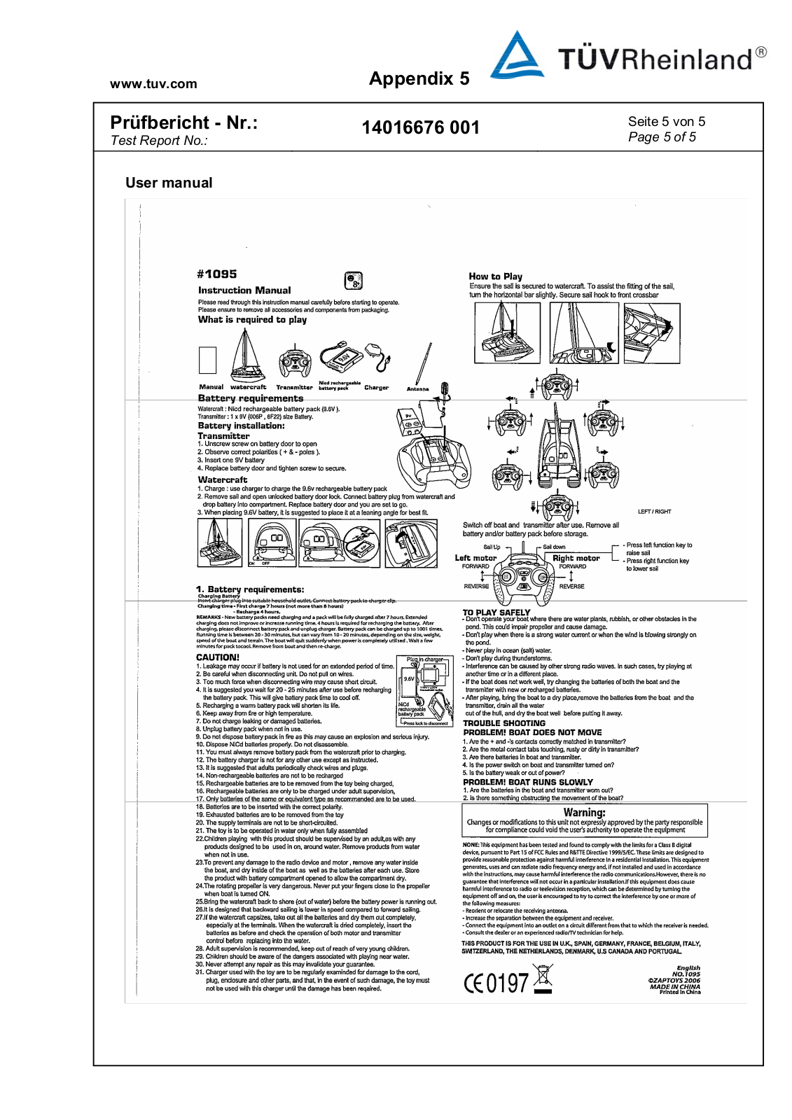 Zaptoys 1095 49TX User Manual