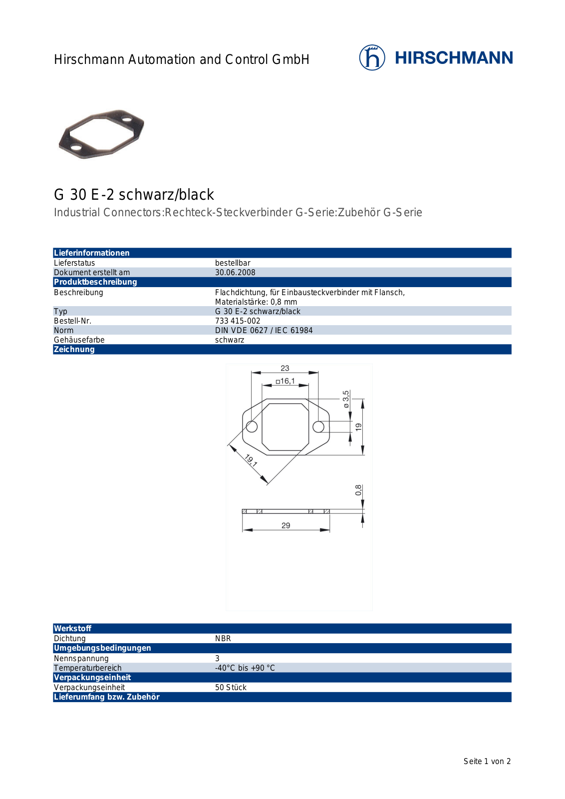 BELDEN G30 E2 Datasheet - ManualMachine.com