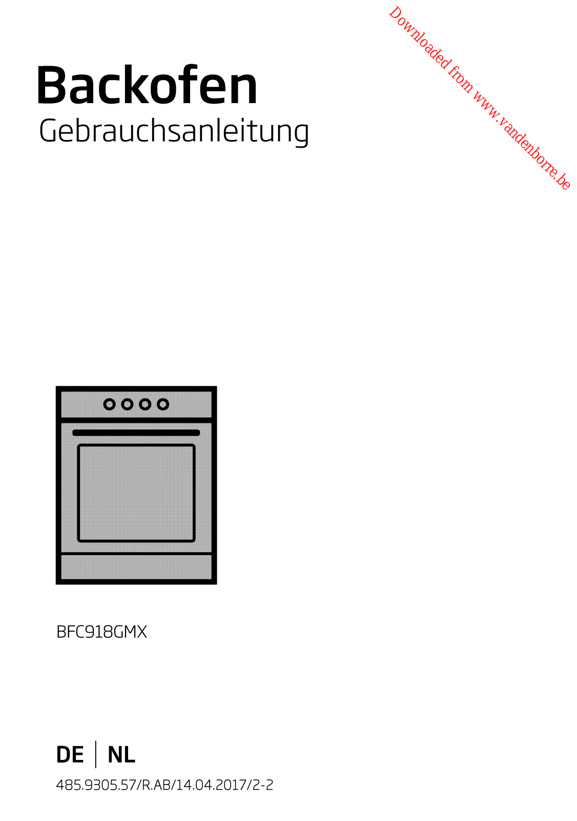 BEKO BFC 918 GMX User Manual