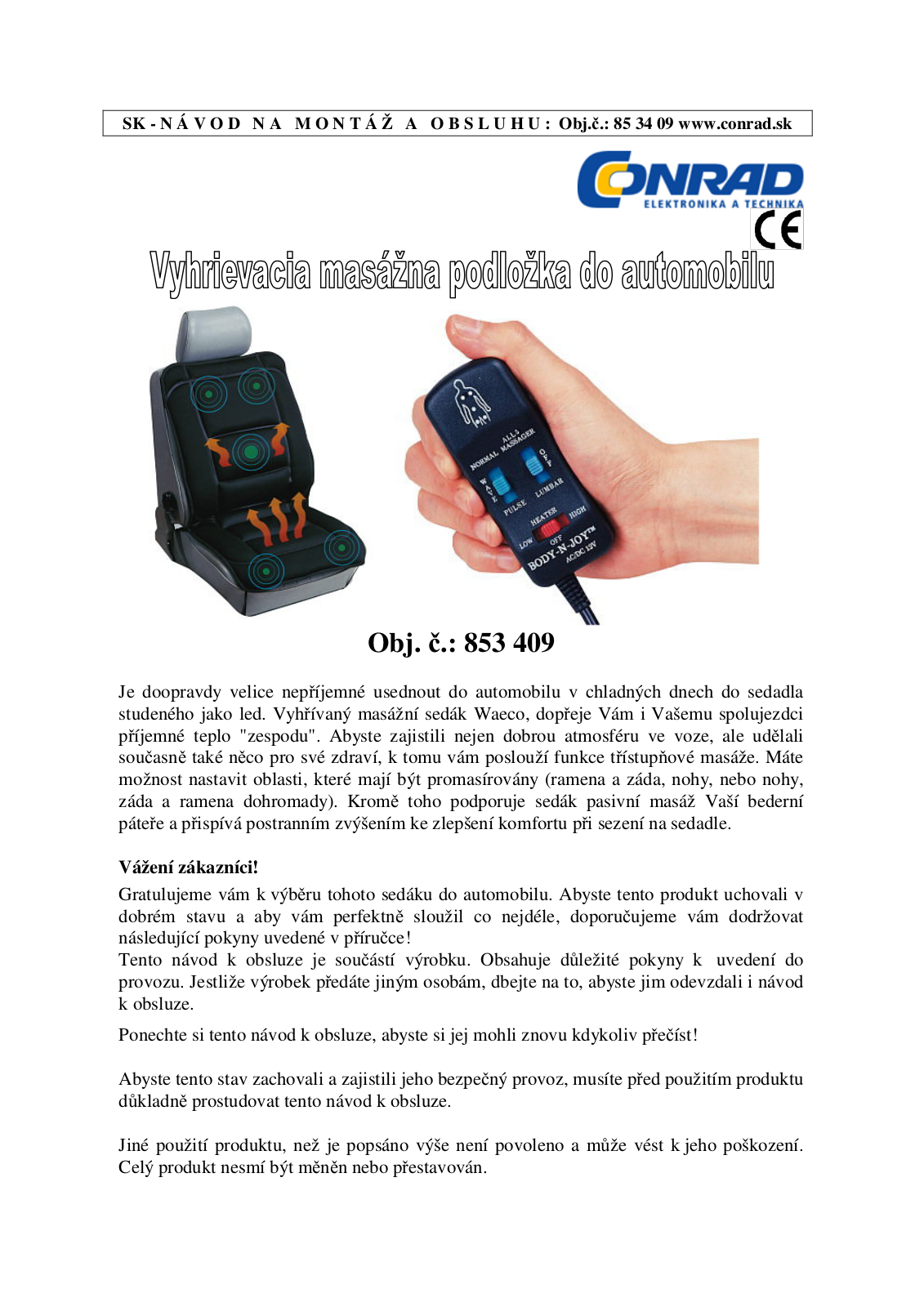 Waeco MBJ-05-S User guide