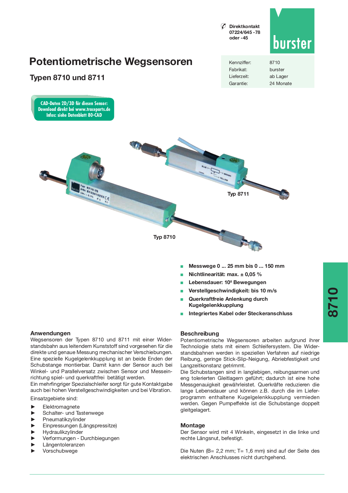 burster 8710, 8711 User Manual - ManualMachine.com