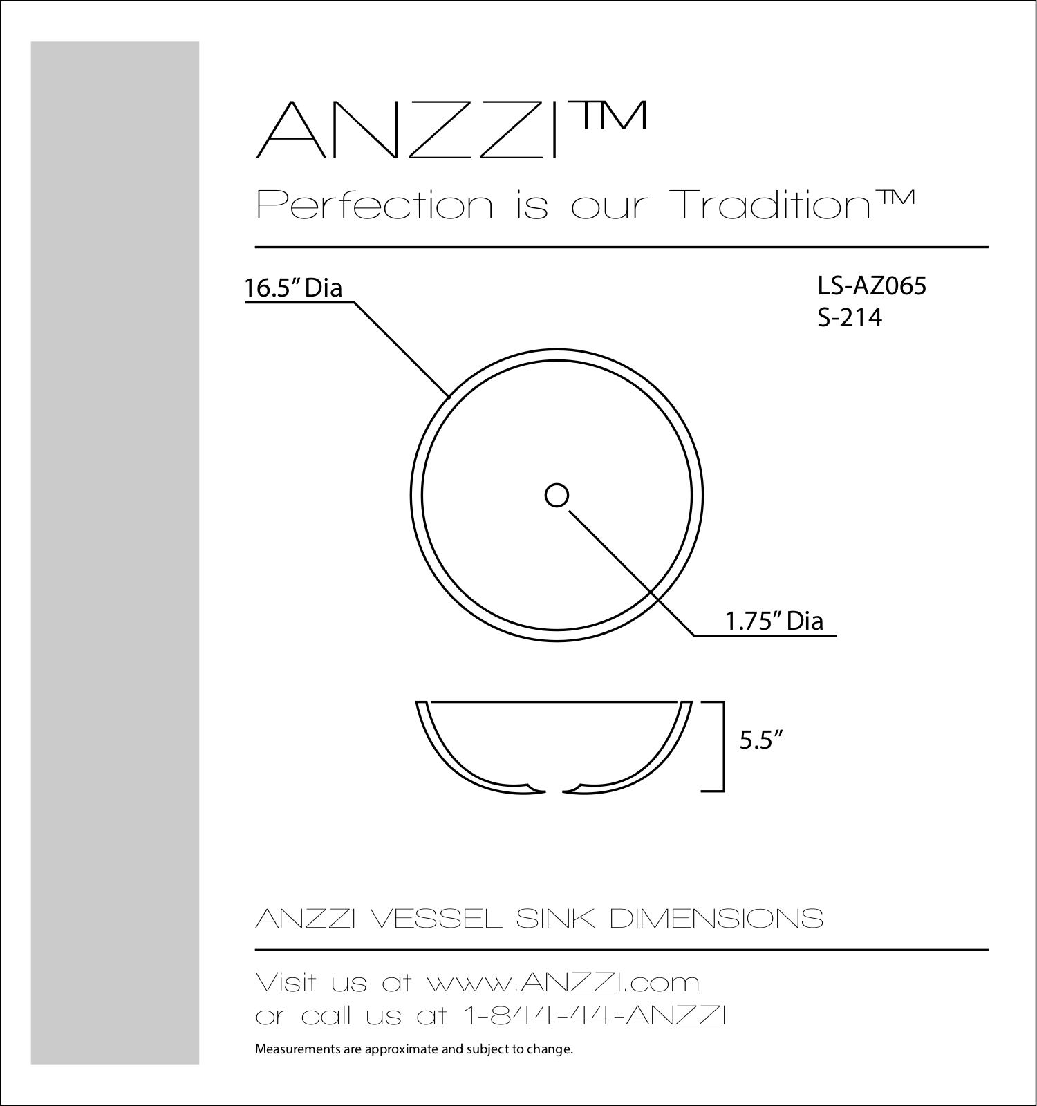 ANZZI BCYN1278 Dimensions - ManualMachine.com