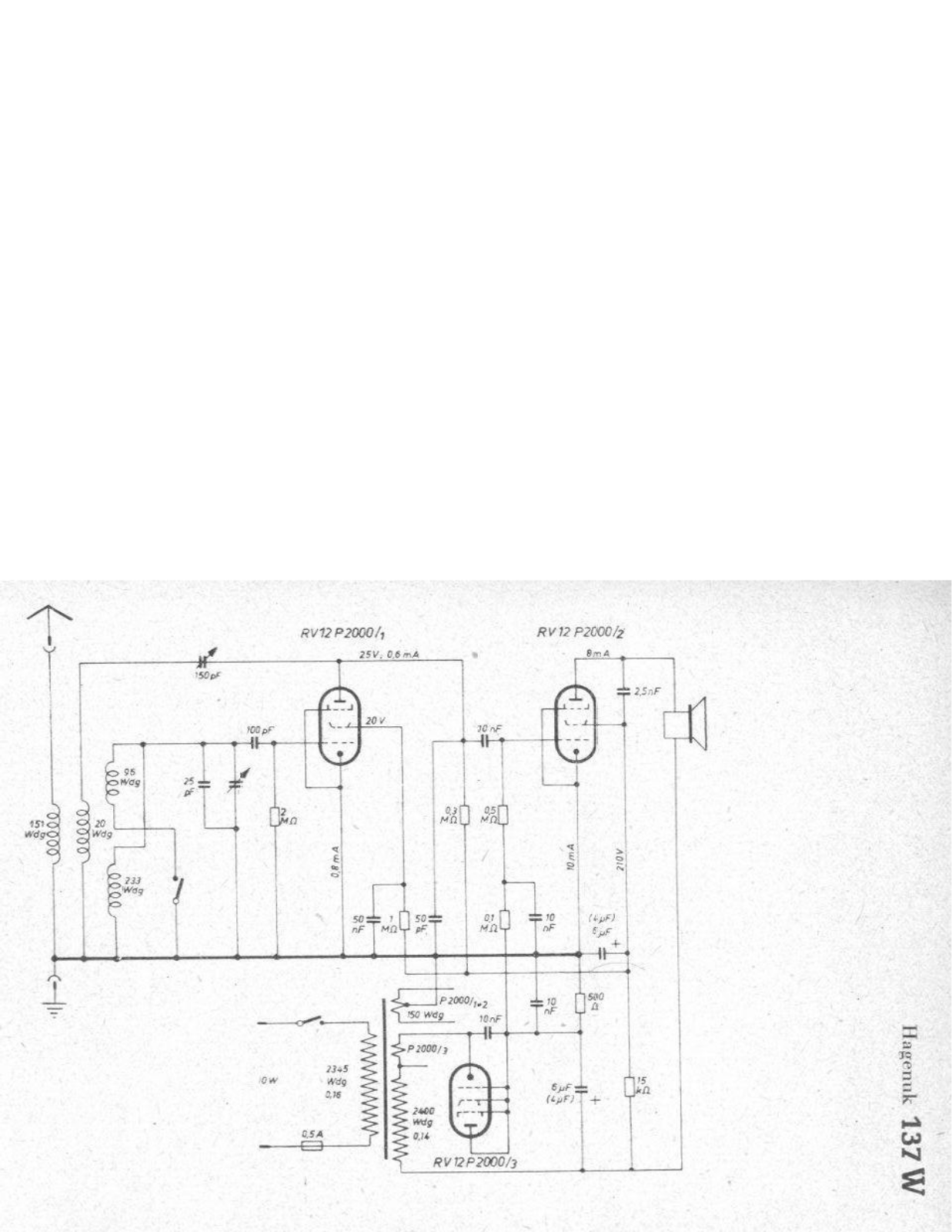 Hagenuk 137W Cirquit Diagram