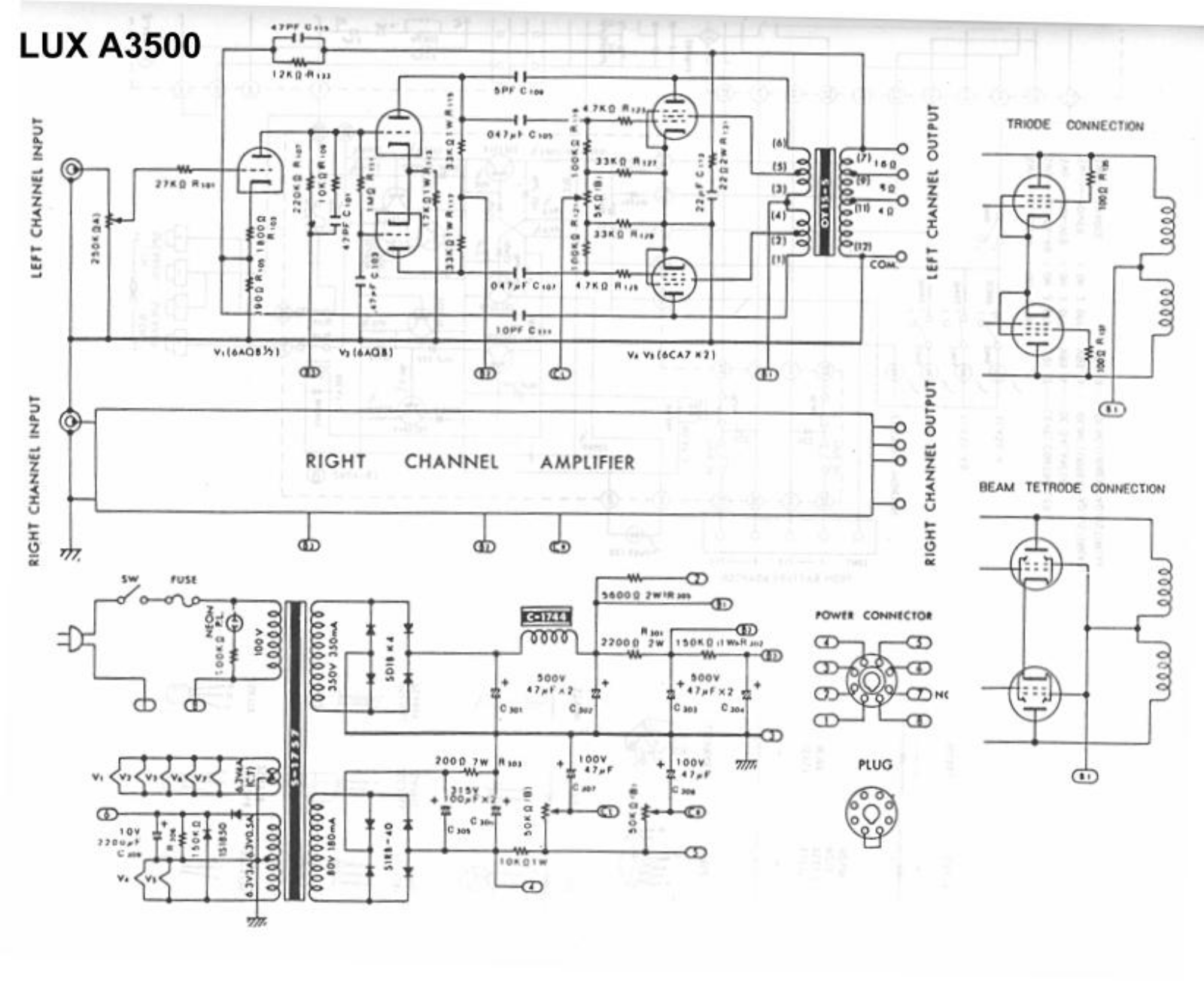 Luxman A-3500 Schematic - ManualMachine.com