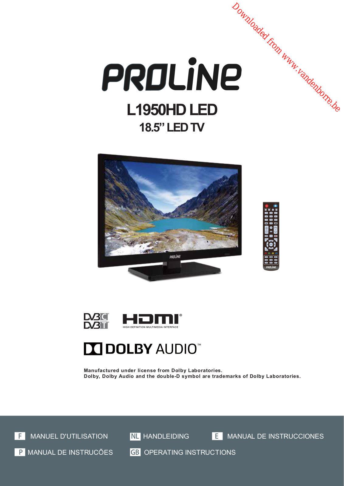 PROLINE L1950HD User Manual