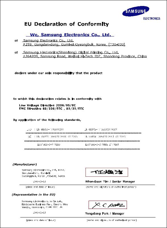 Samsung CLP310NVE Users Manual