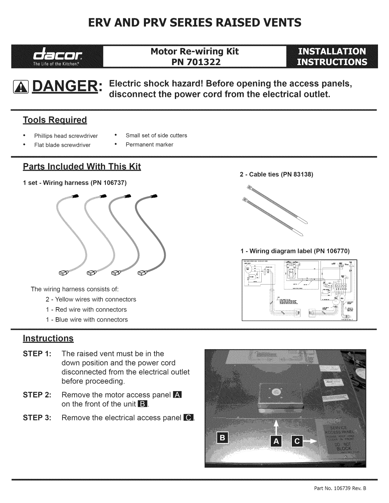 Dacor ERV30, ERV36, ERV36-ER, ERV3615, ERV48 Installation Guide - ManualMachine.com