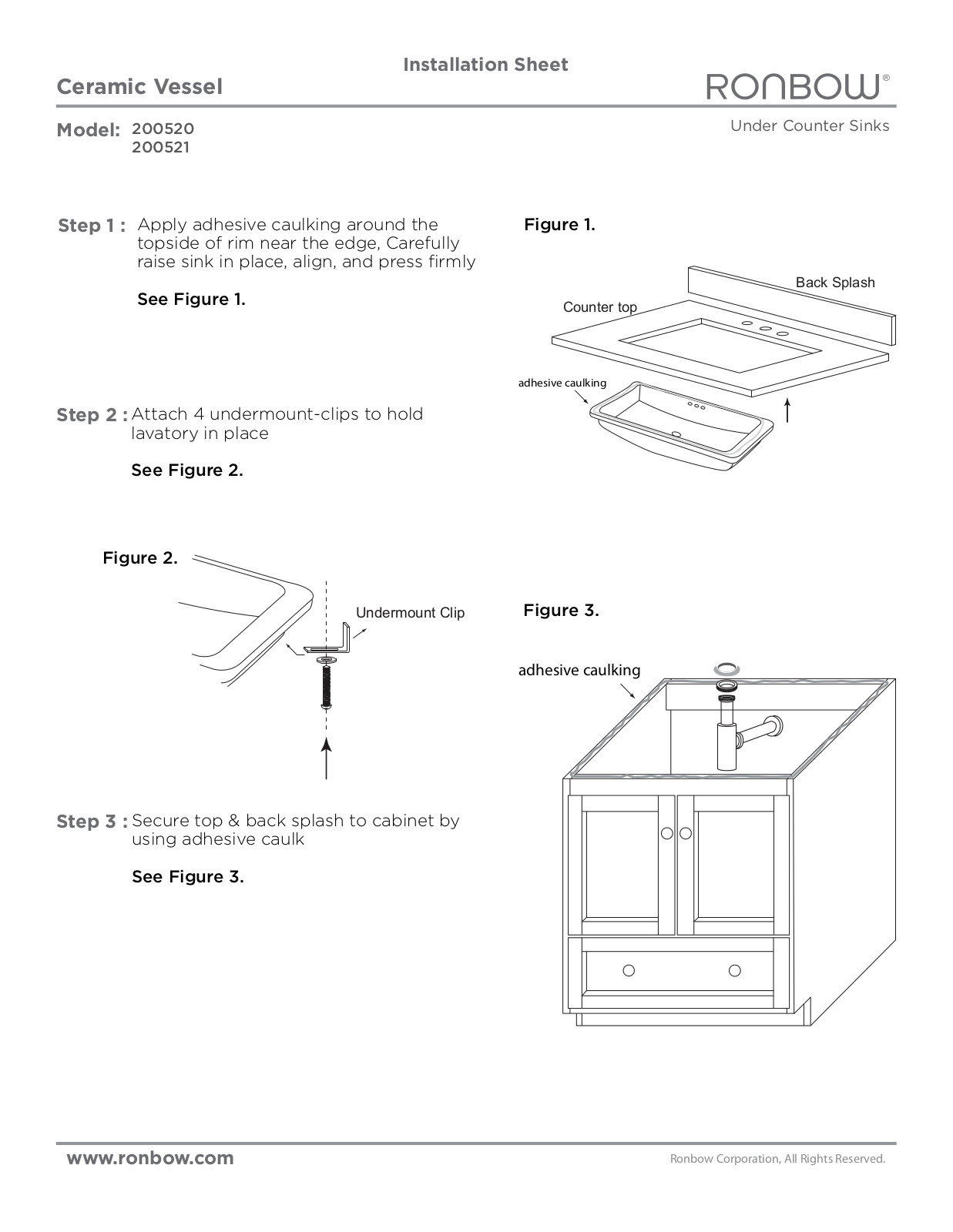 Ronbow 200521 User Manual