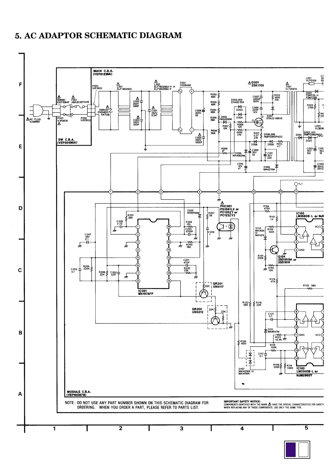 Panasonic vw-am10-2 Service Manual