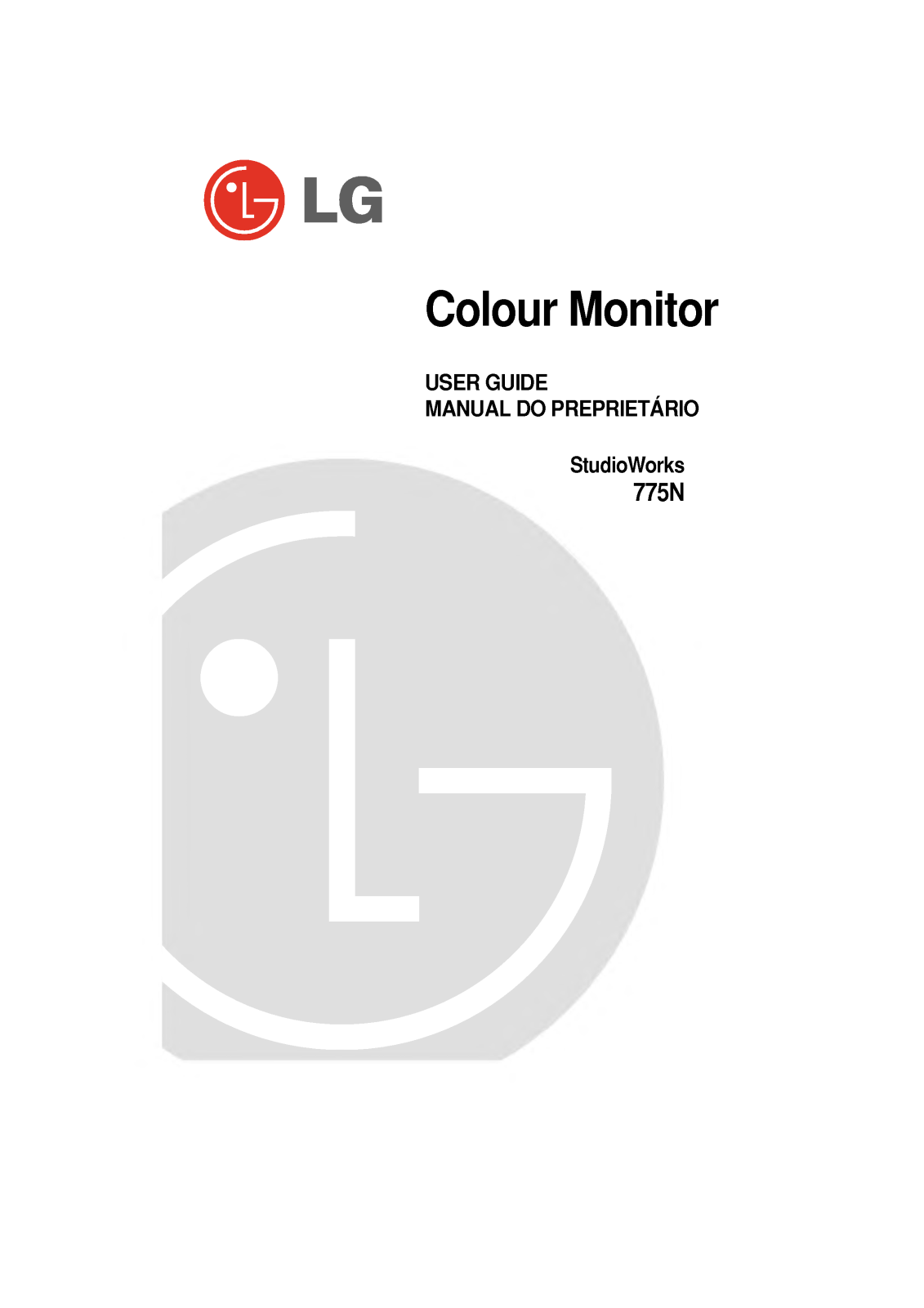 Lg STUDIOWORKS 775N User Manual