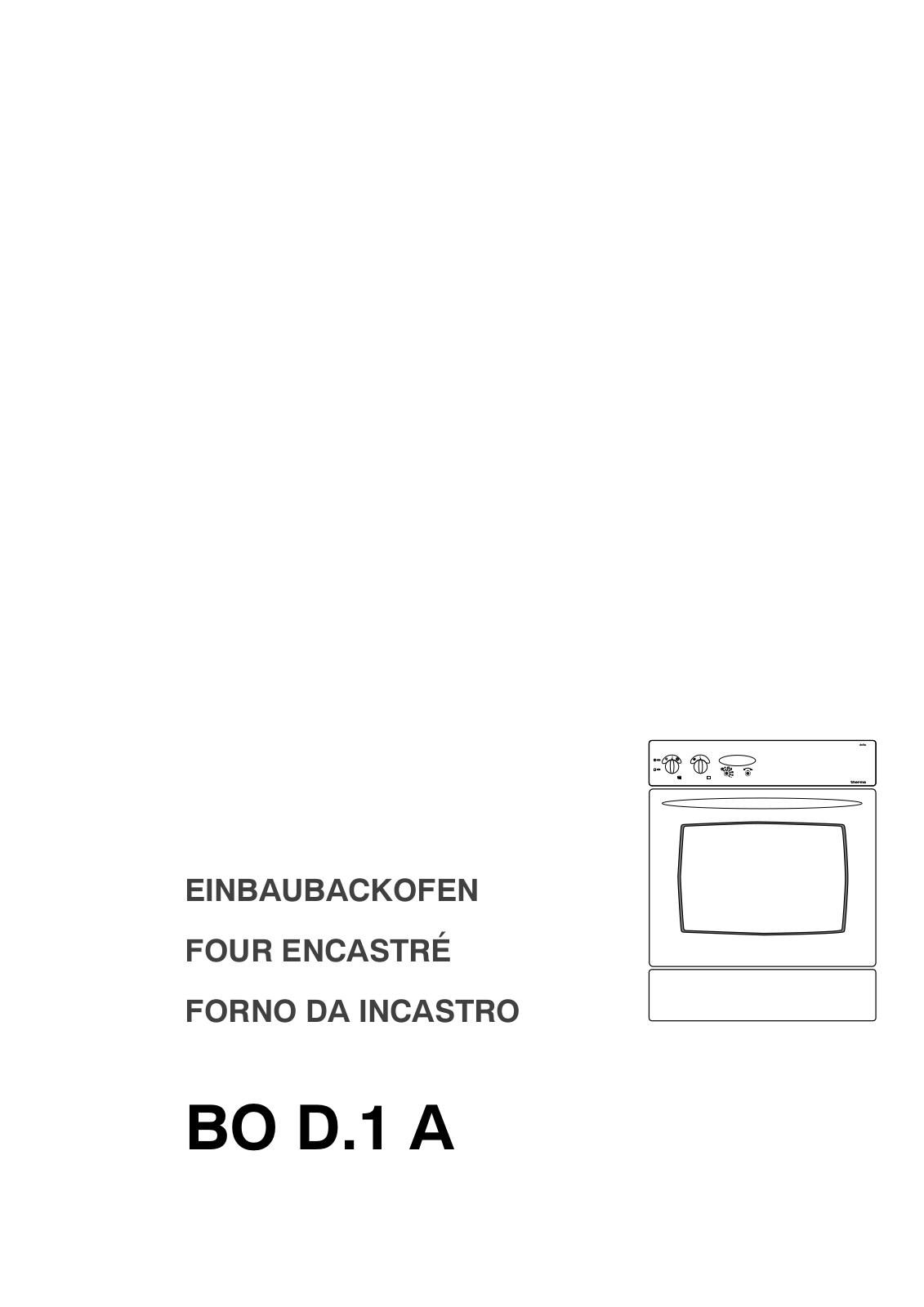 Therma BO D.1 A User Manual