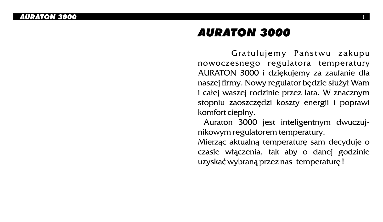 Auraton 3000 User Manual