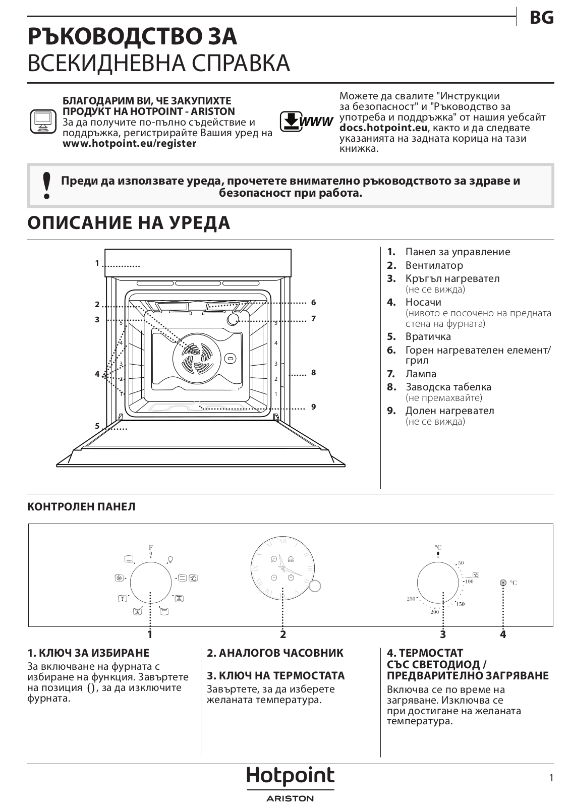 HOTPOINT/ARISTON FIT 804 C AN HA Daily Reference Guide