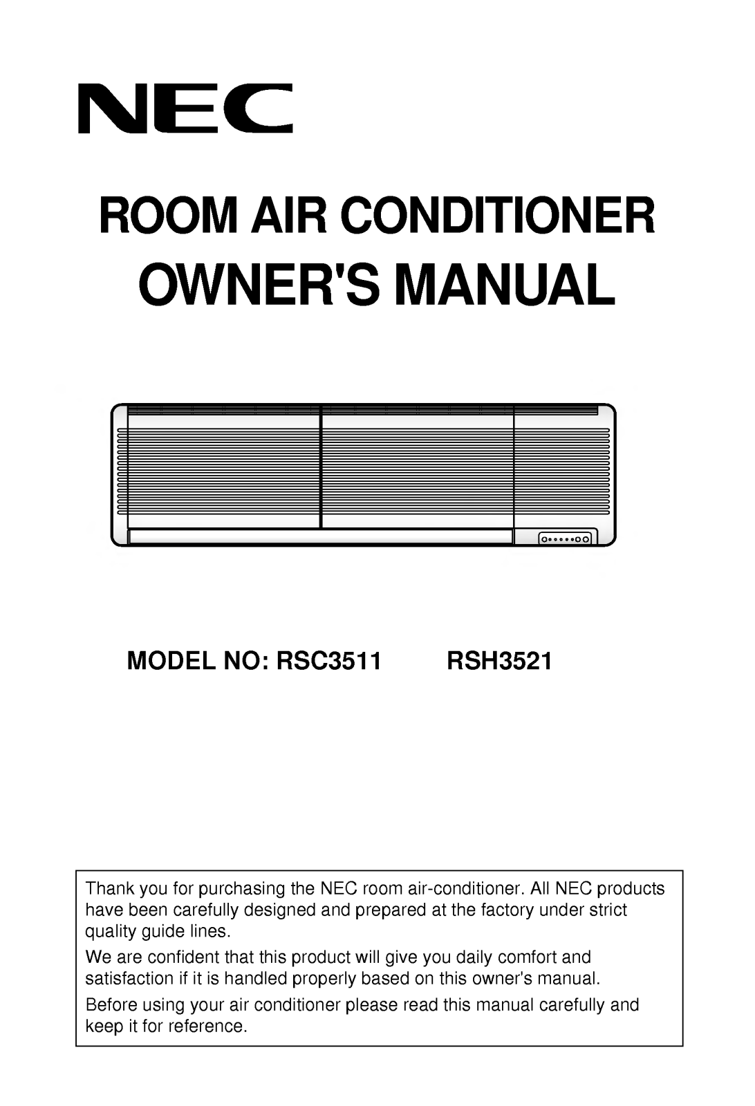 LG RSC3511 User Manual