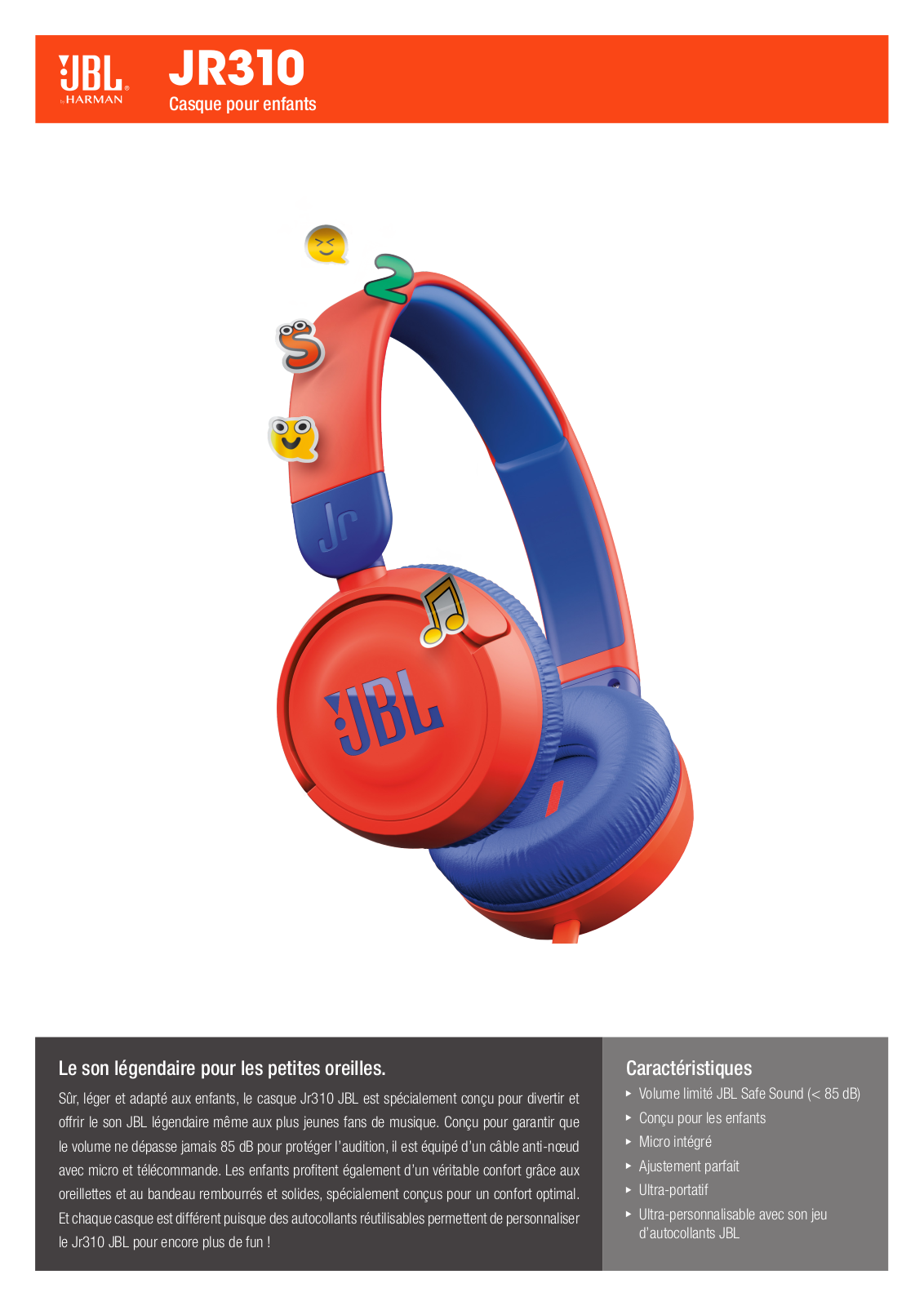 JBL Jr310 User Manual