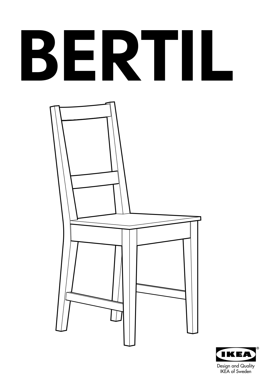 IKEA BERTIL User Manual