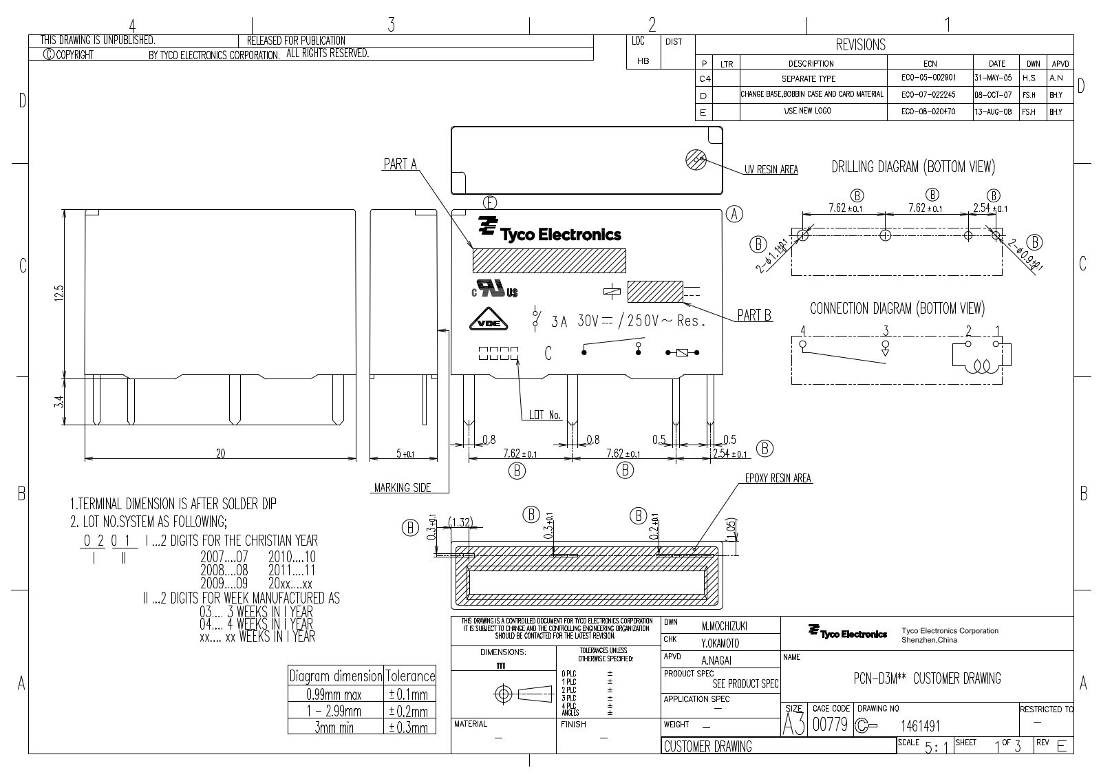 TE CONNECTIVITY PCN124D3MHZ Datasheet - ManualMachine.com