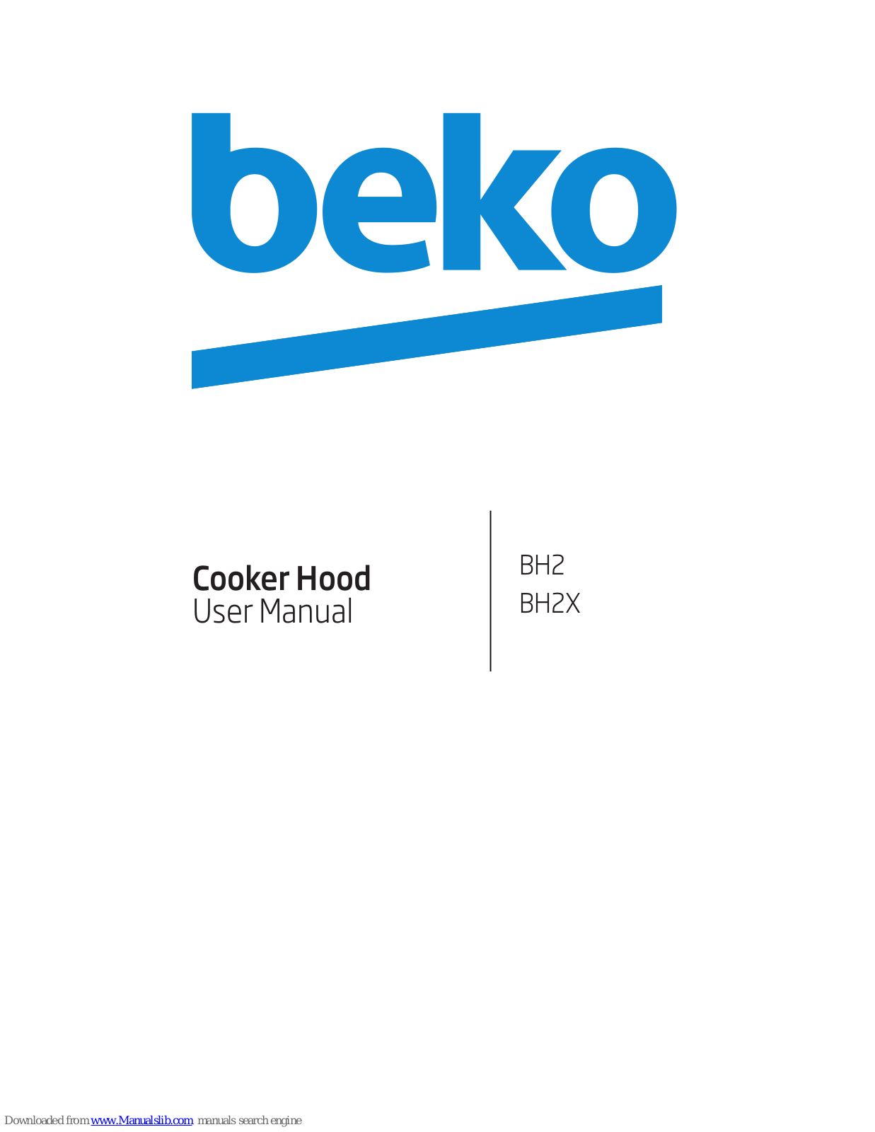 Beko BH2, BH2X User Manual
