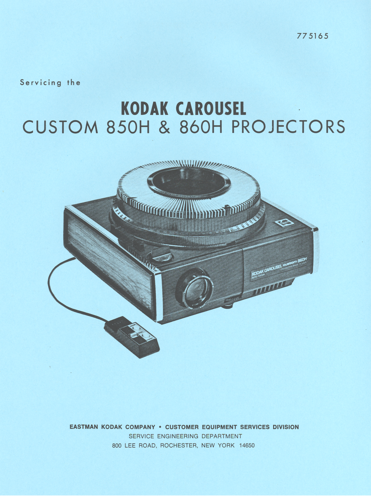 Kodak carousel 850h, carousel 860h schematic