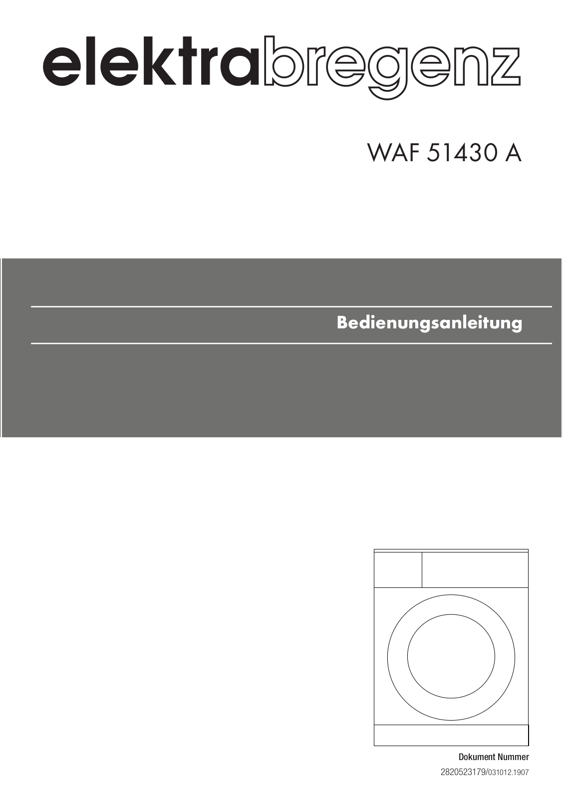 Elektra Bregenz WAF 51430 A User Manual