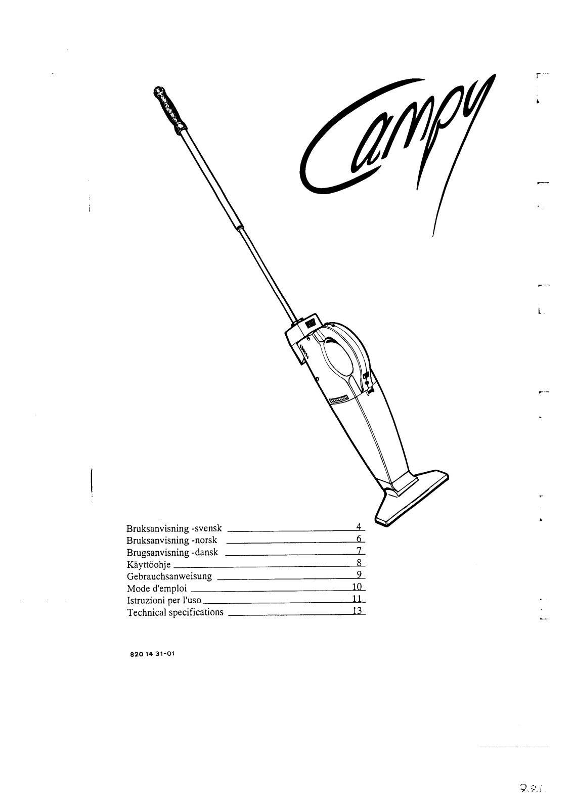 AEG-Electrolux Z112 User Manual