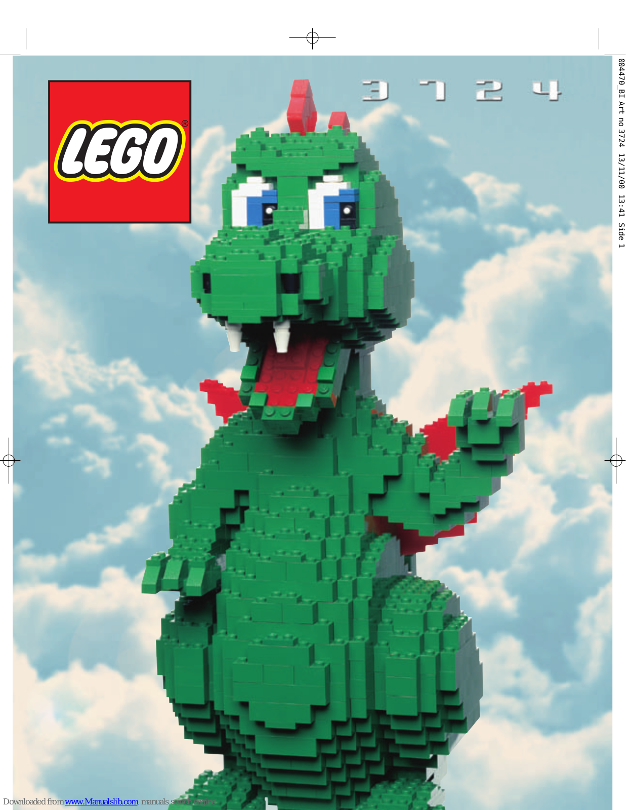 LEGO 3724 Assembly Instruction Manual