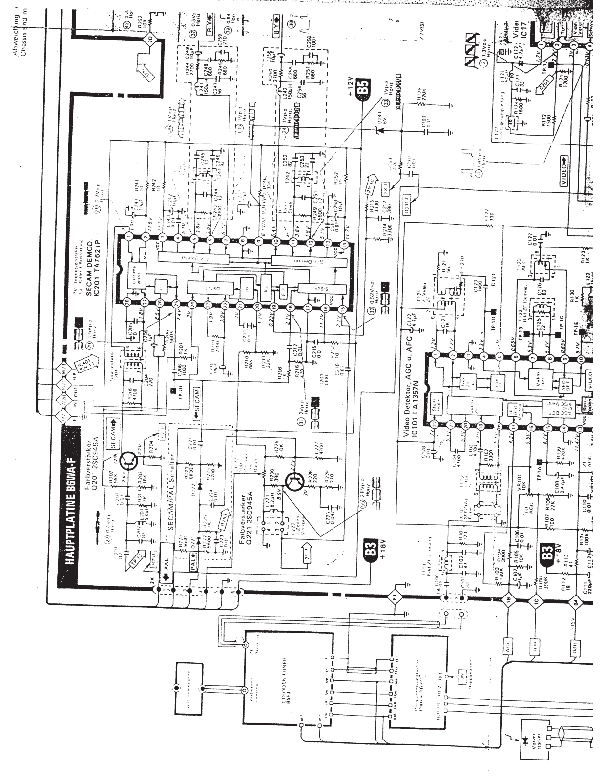 Hitachi CTP6358 Schematic