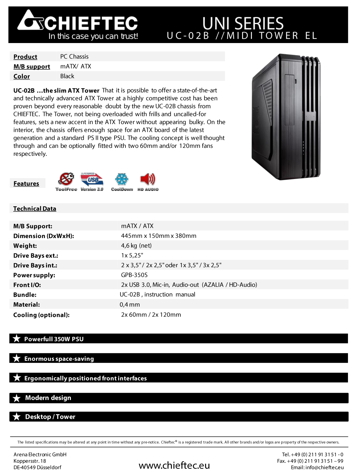 Chieftec UK-02B User Manual