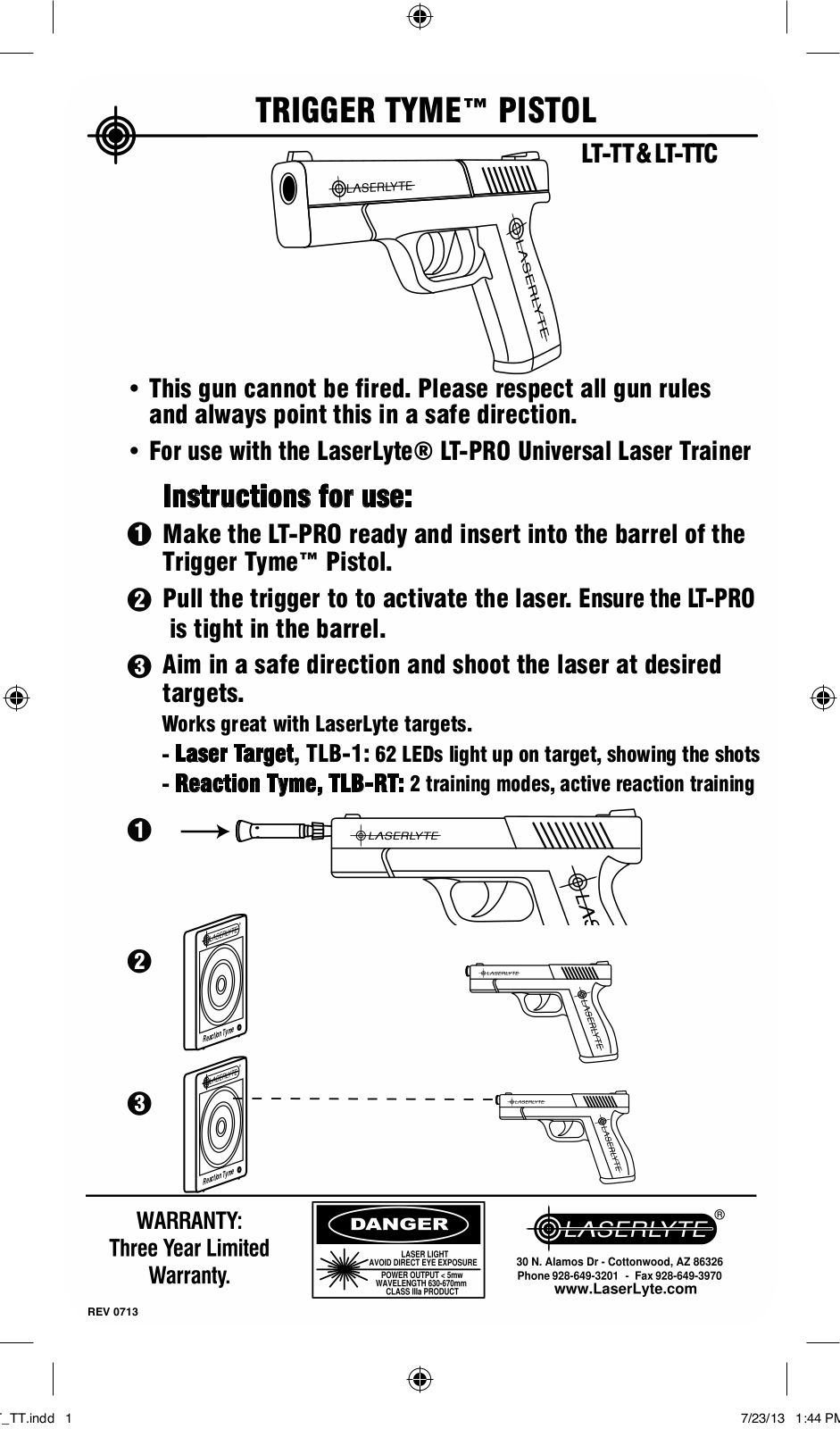 LaserLyte LT-TTC User Manual