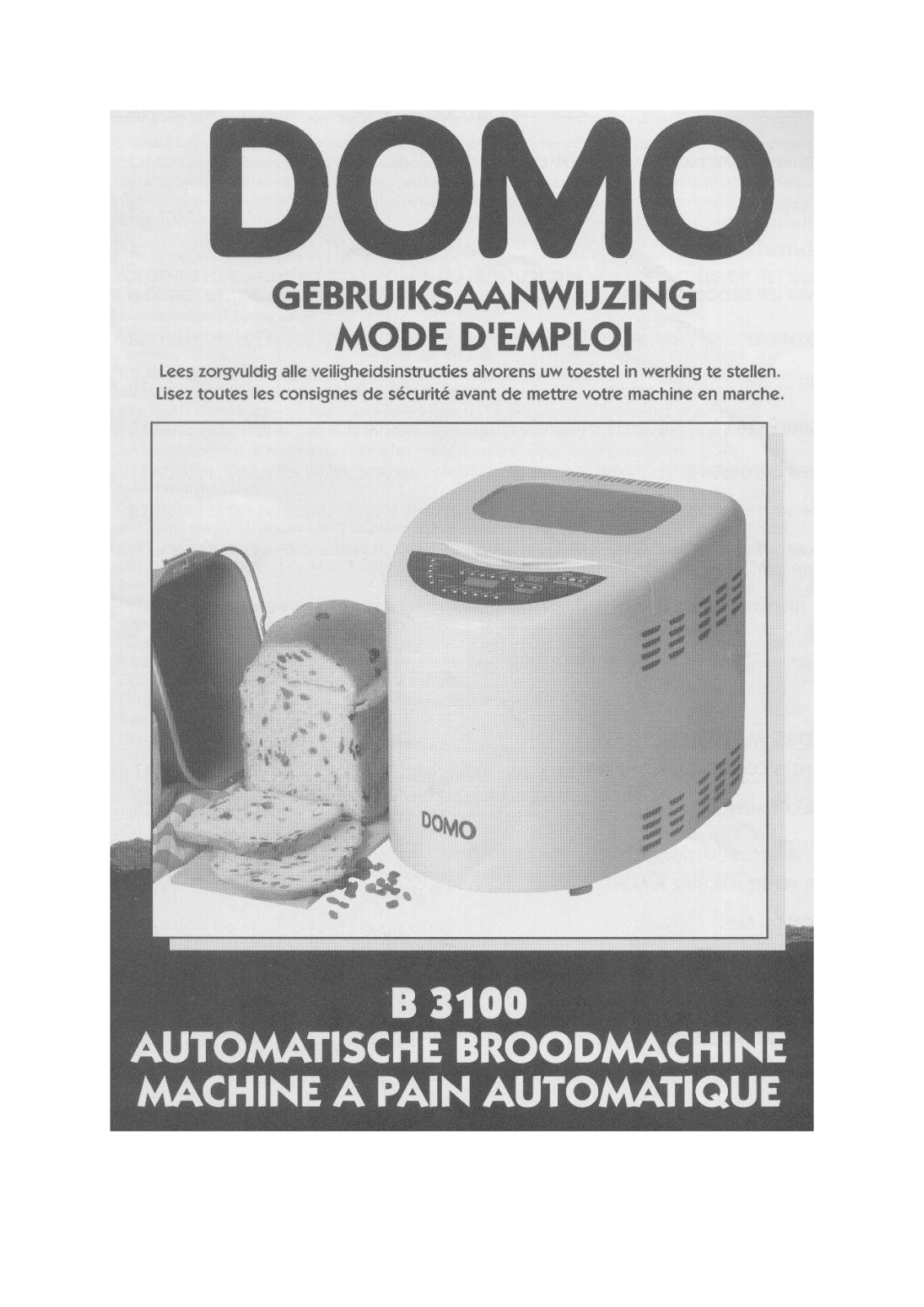 DOMO B3100 User Manual