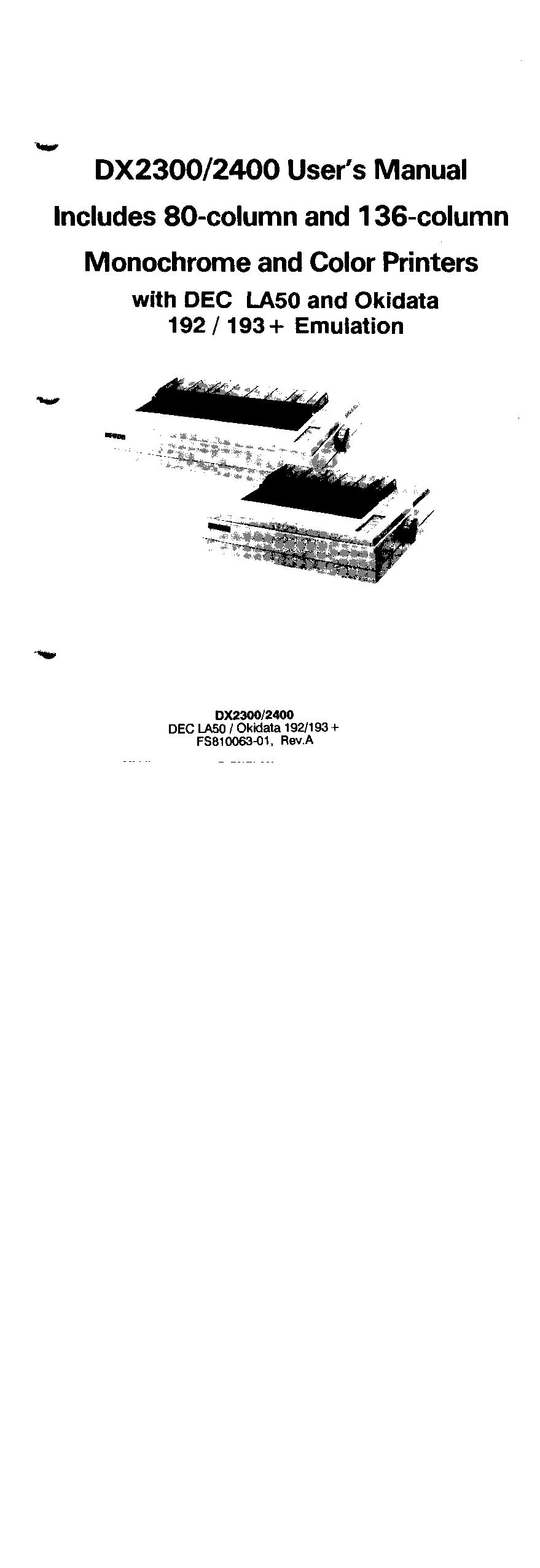 Fujitsu DX2300, DX2400 User Manual