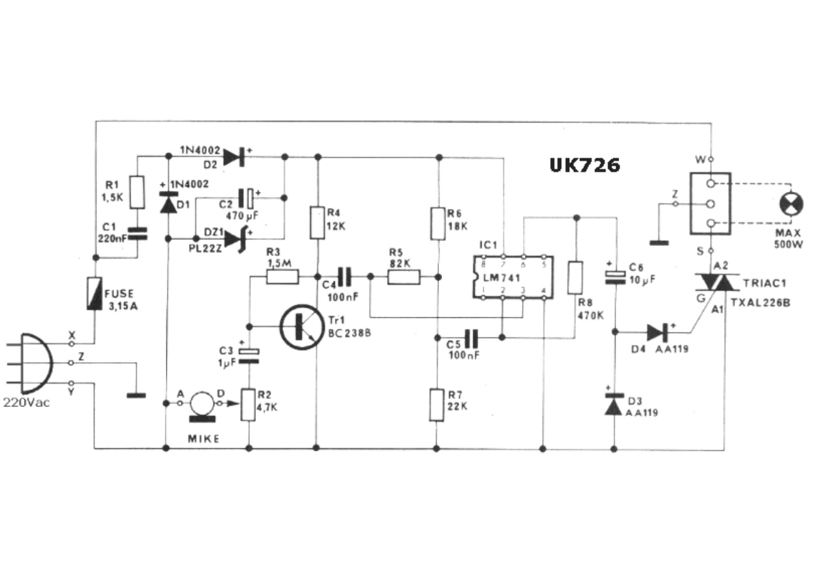 Amtron uk726 schematic