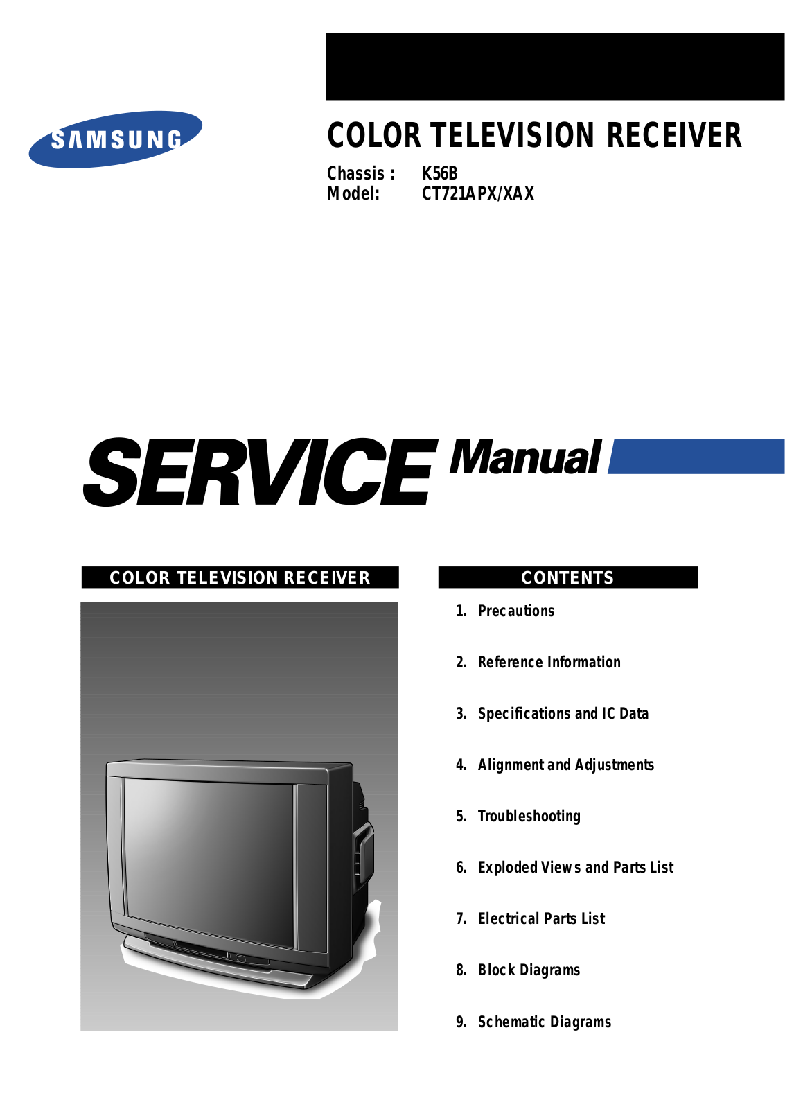 Samsung CT721AP C Schematic