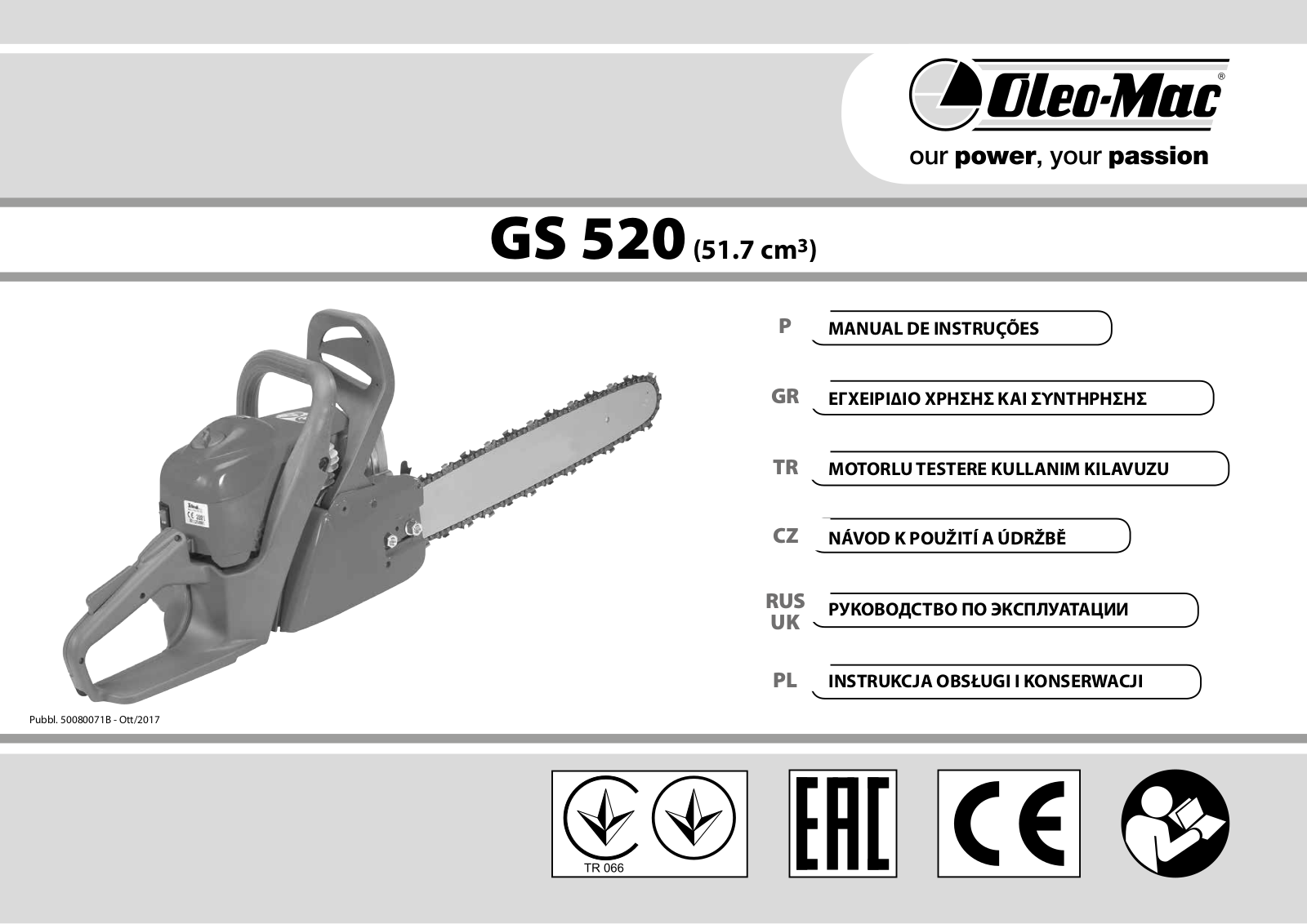 Oleo-Mac GS 520 User guide - ManualMachine.com
