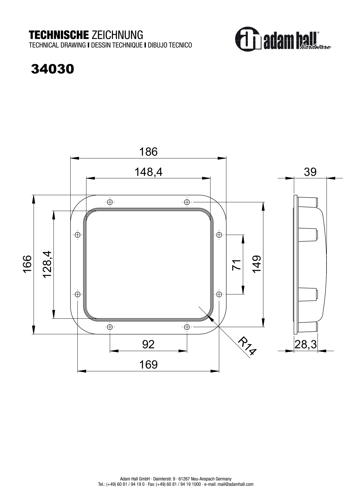 Adam Hall 34030 User guide - ManualMachine.com