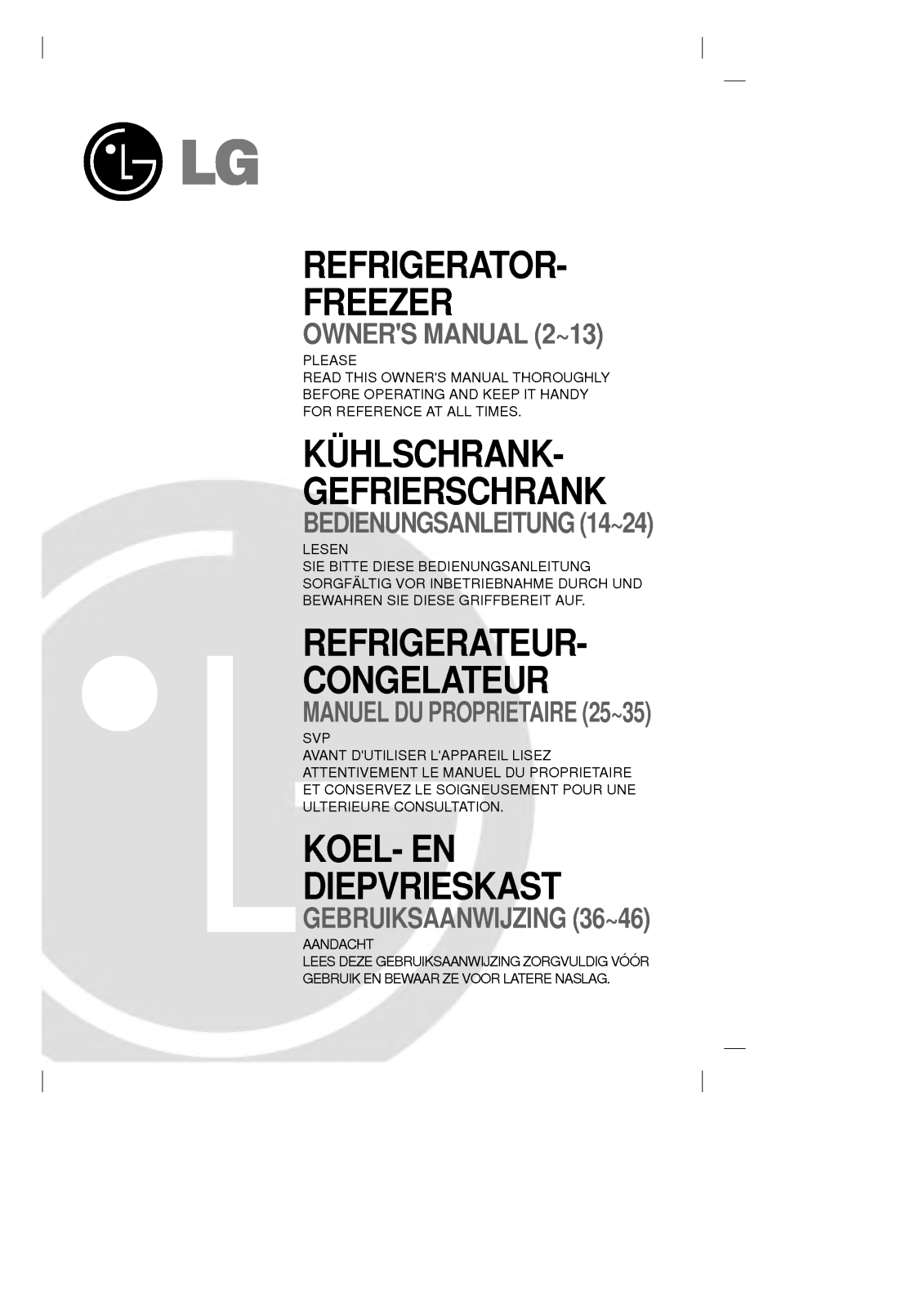 Lg GR-T632DVQ User Manual