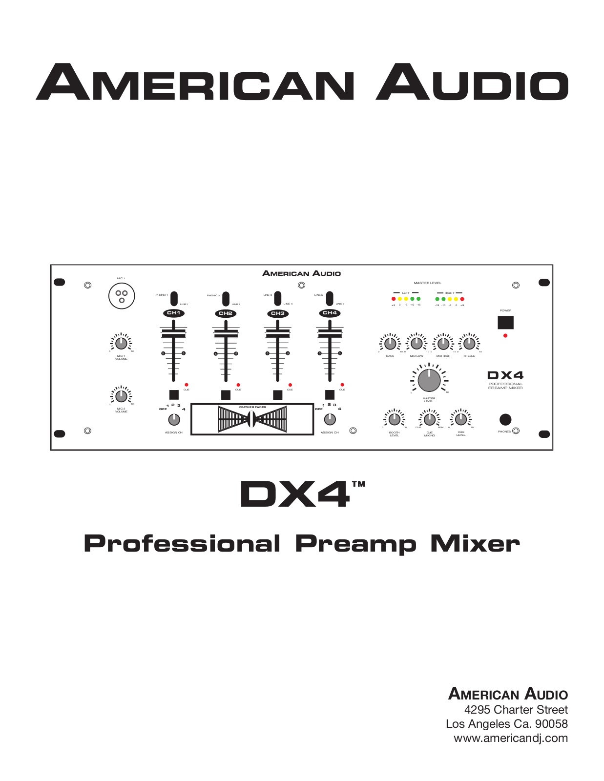 American Audio DX4 User Manual