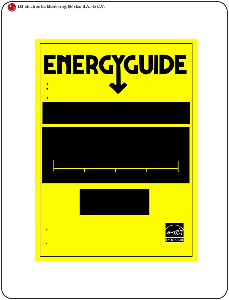 LG LDC24370SW, LDC24370ST Energy Guide