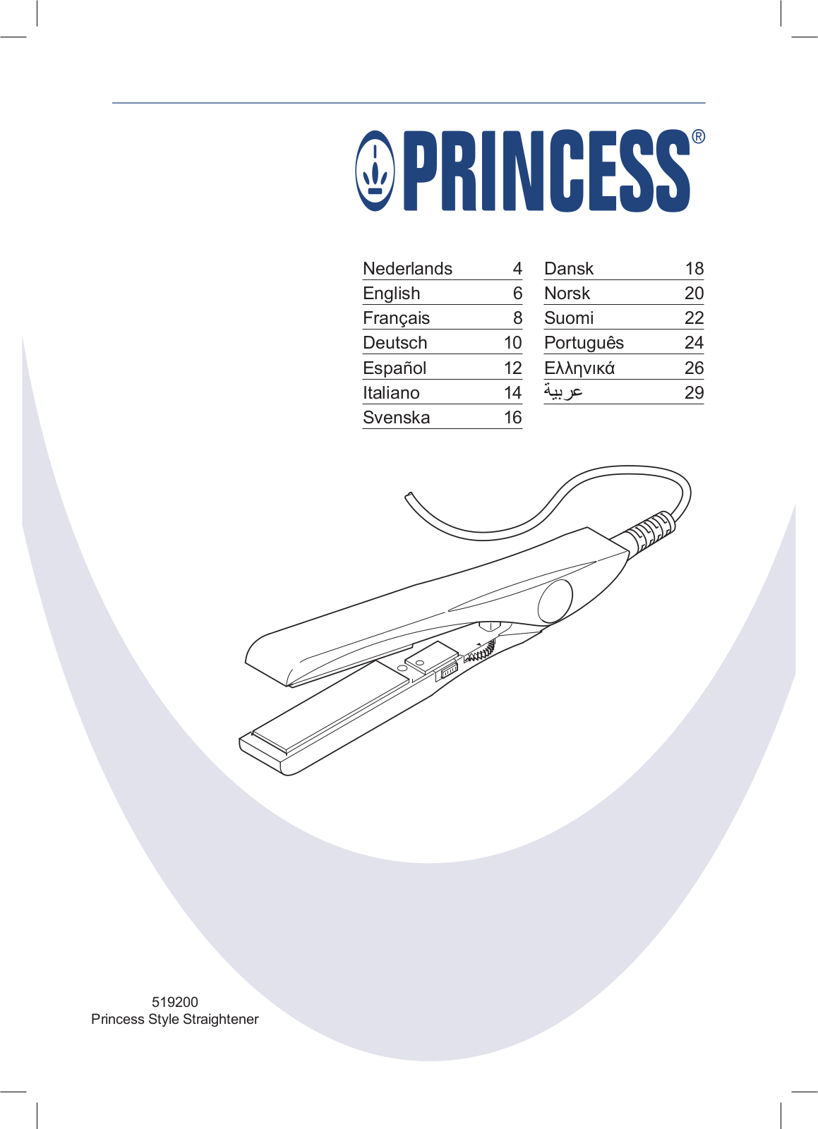 Princess 519200 Style User Manual