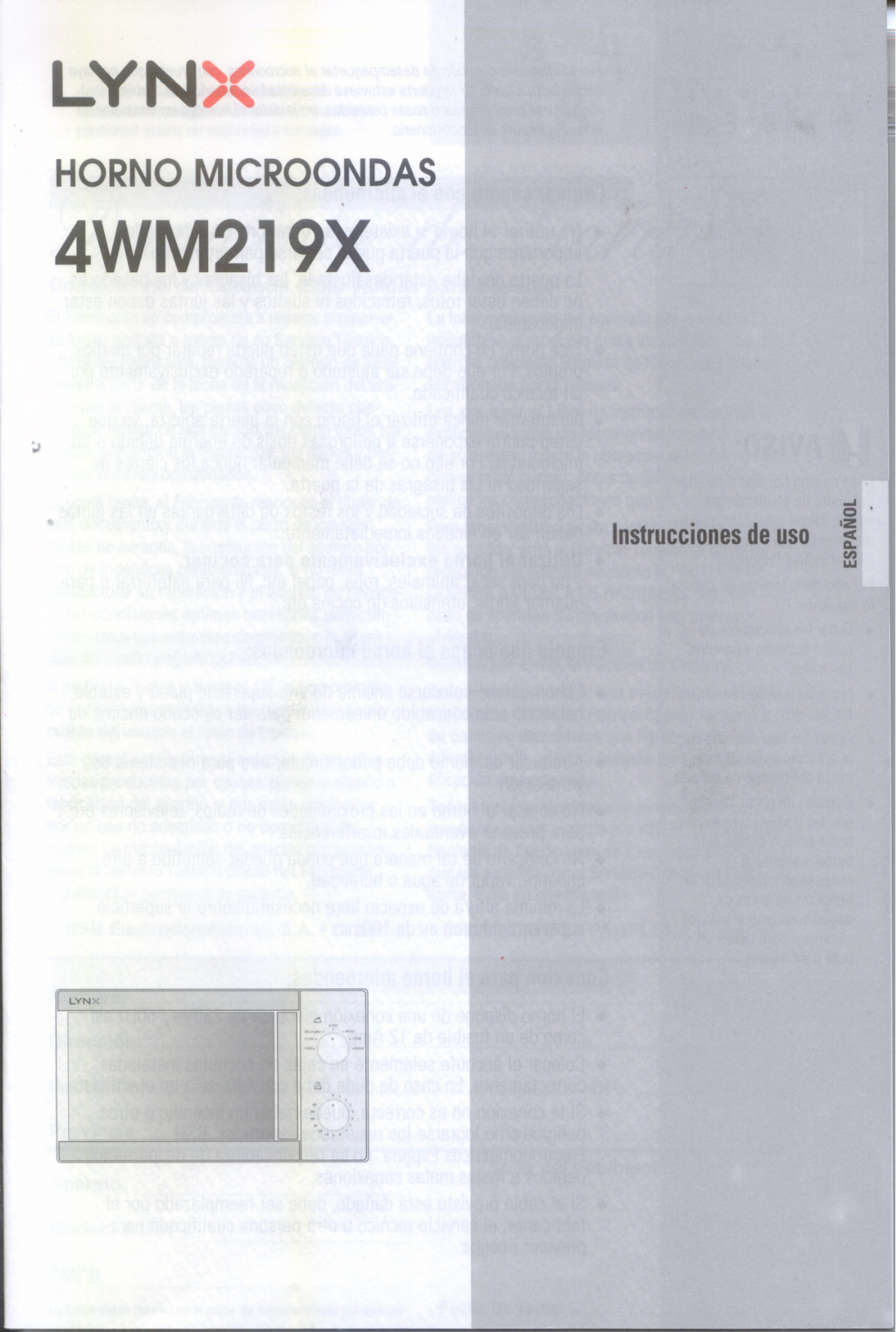 Lynx 4WM219X User Manual