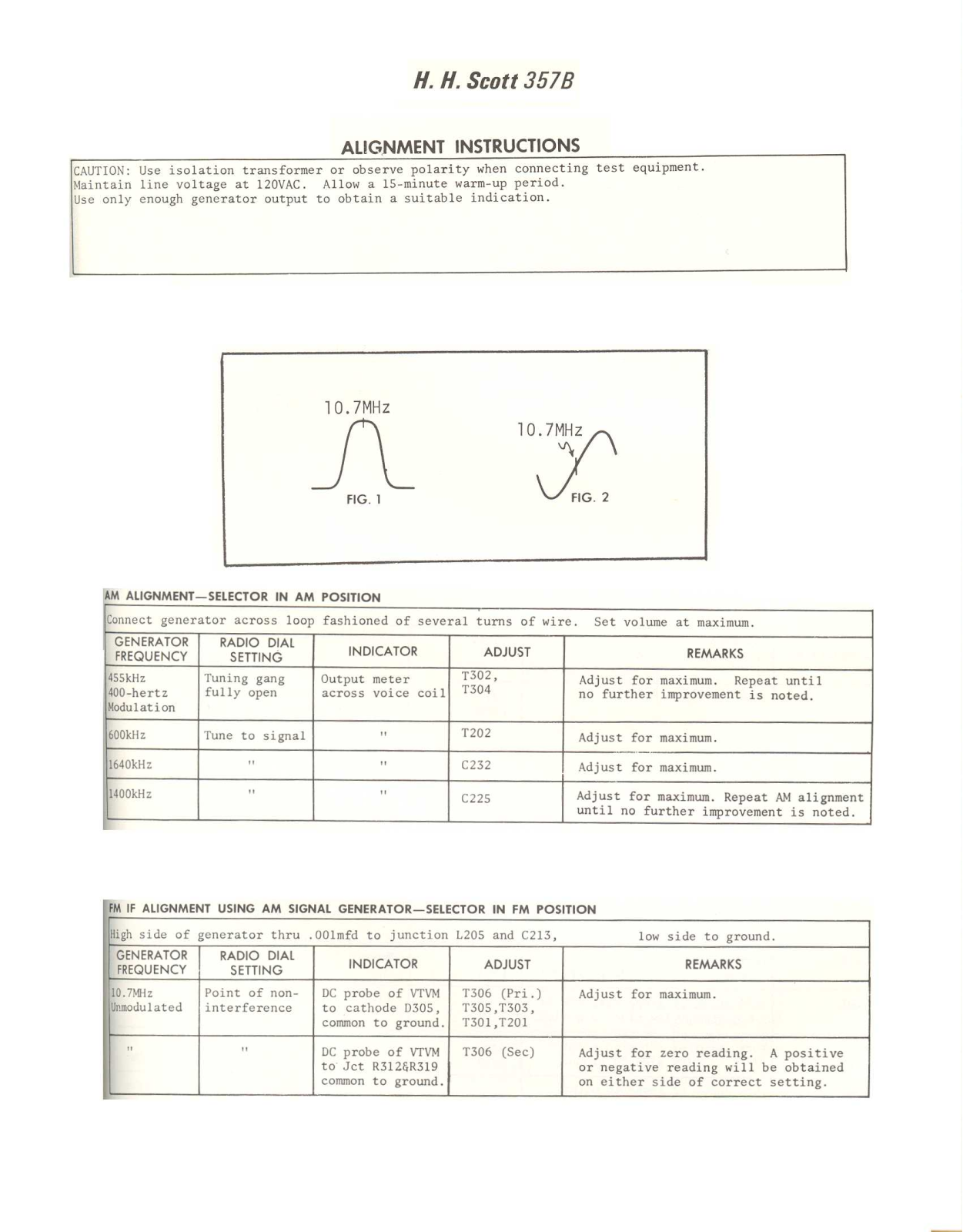 Scott 357B Service Manual